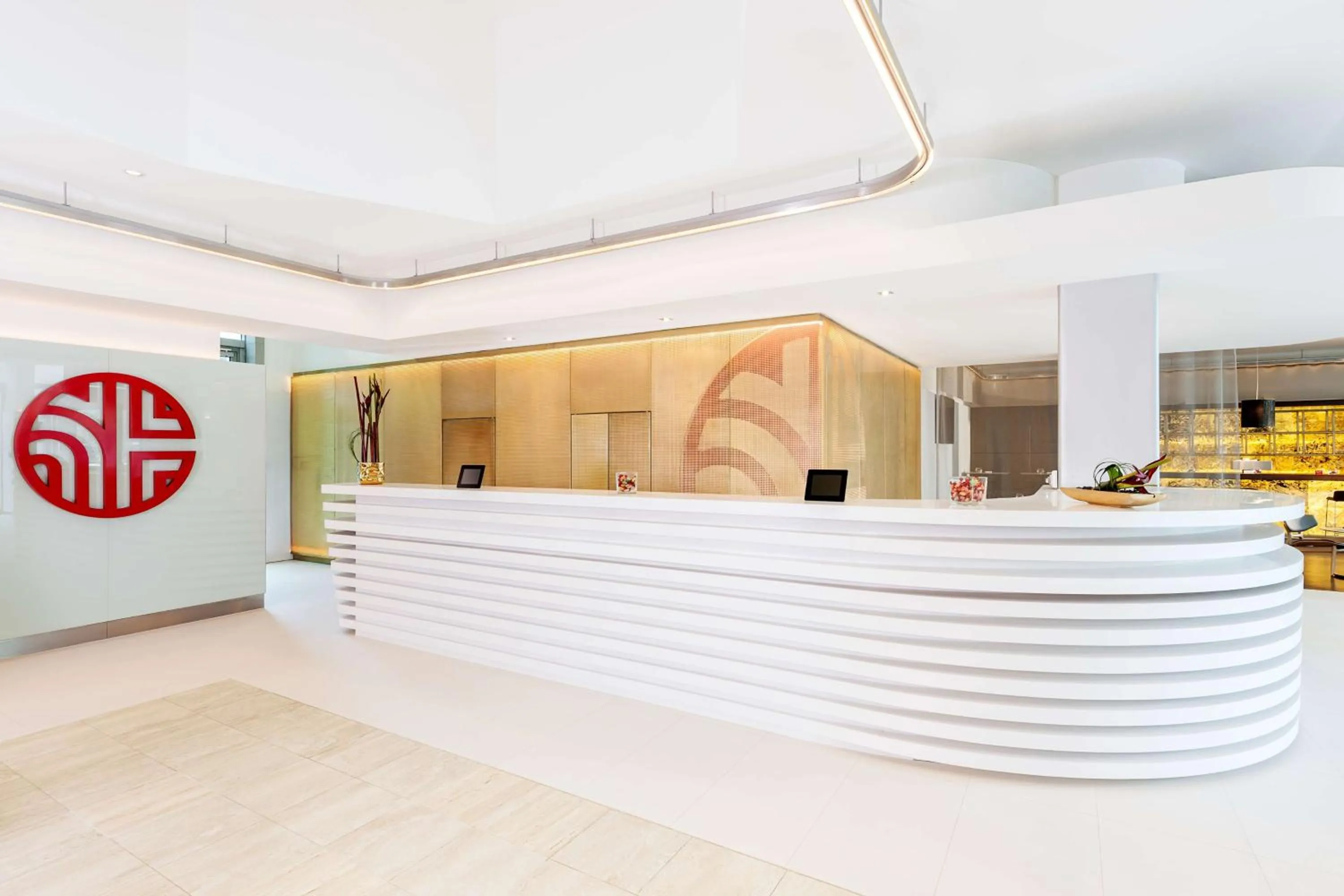 Lobby or reception in NH Collection Köln Mediapark