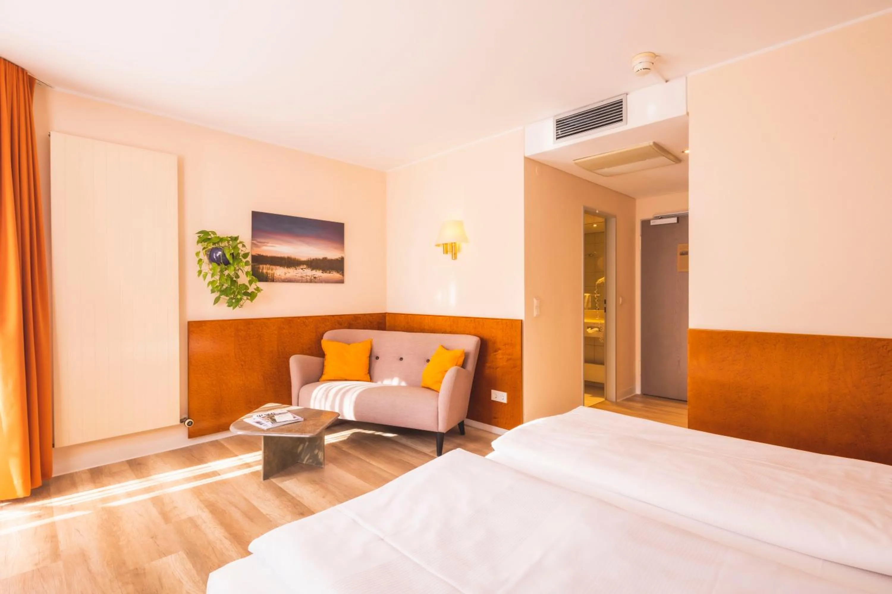 Decorative detail, Bed in Hotel Luise