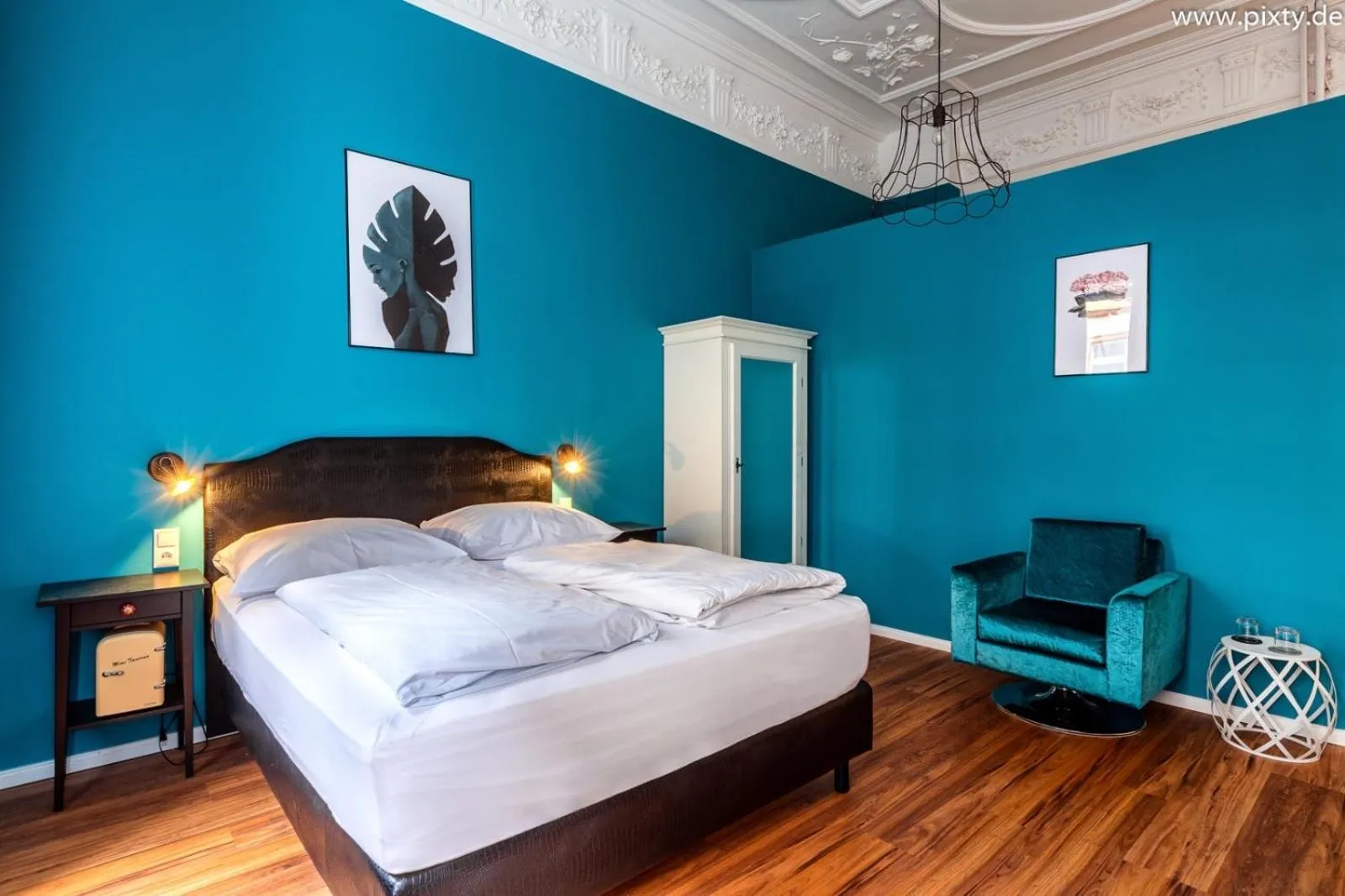 Bed in SmartHotel Mystique Self check-in