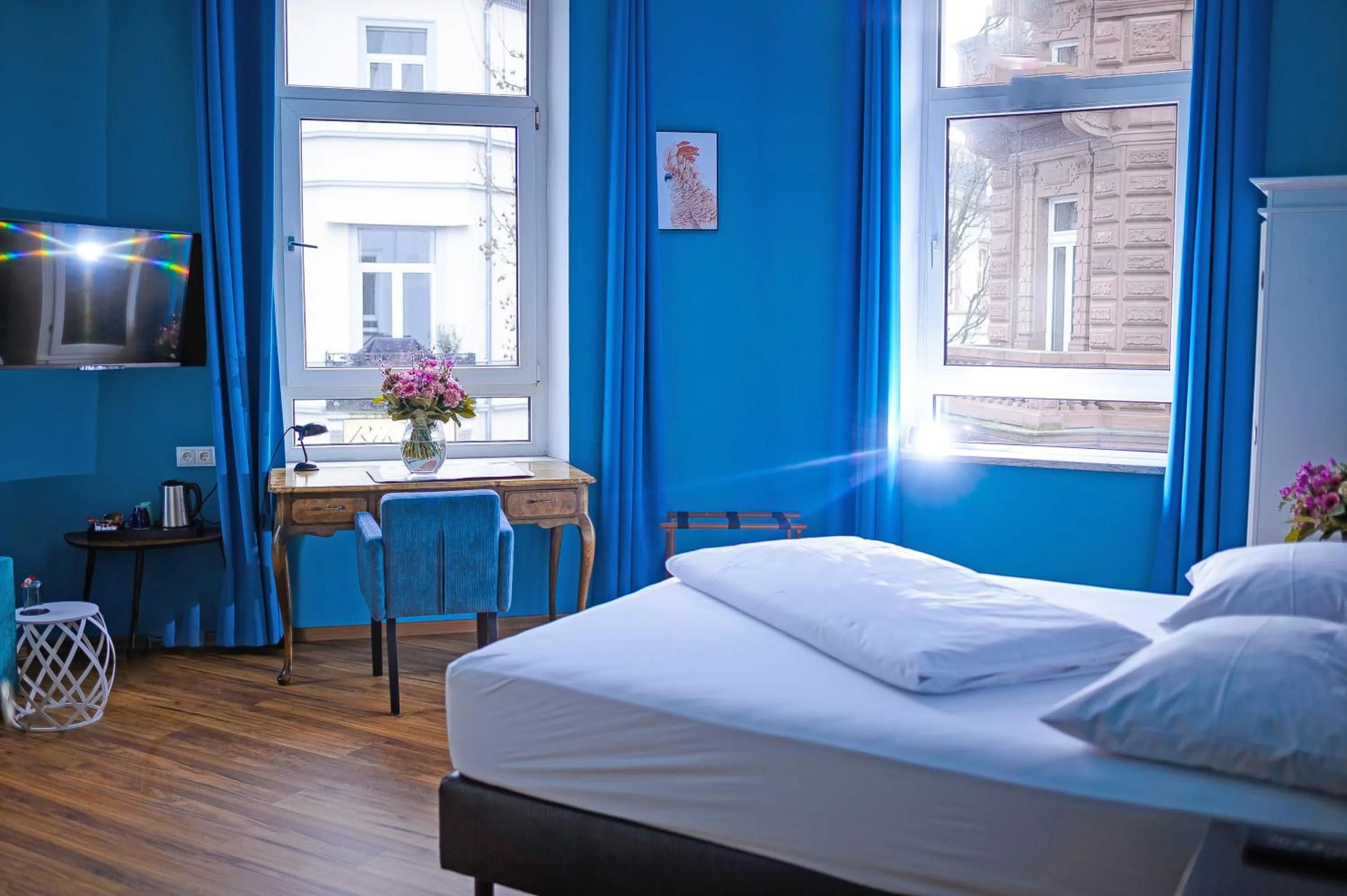 Bed in SmartHotel Mystique Self check-in