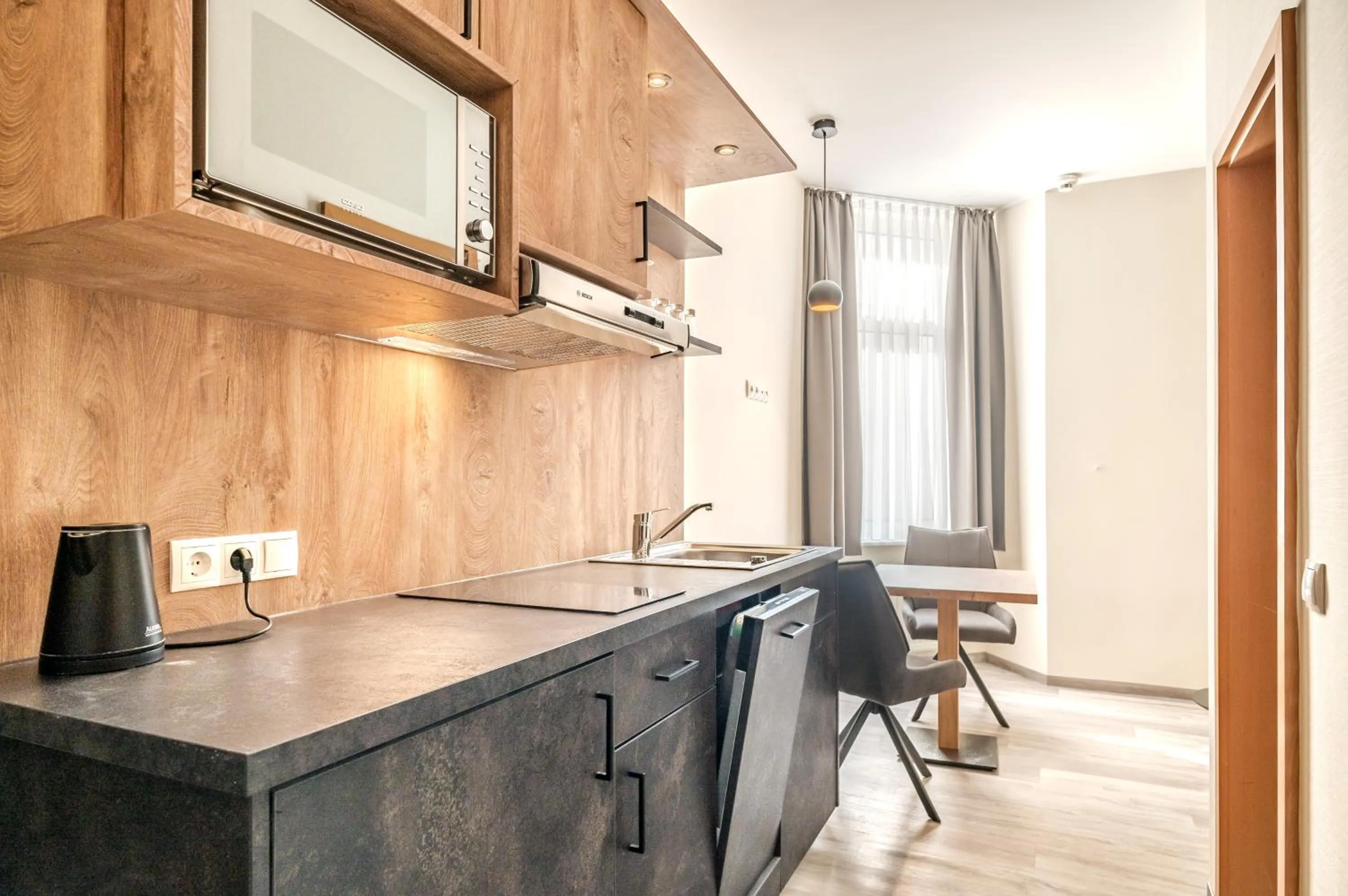 Kitchen or kitchenette in Hotel Esplanade Dortmund