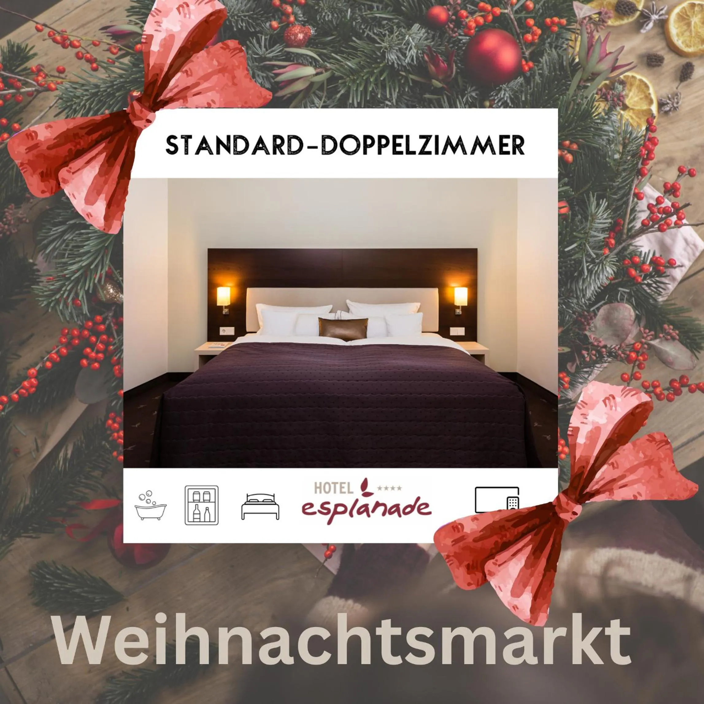 Bed in Hotel Esplanade Dortmund