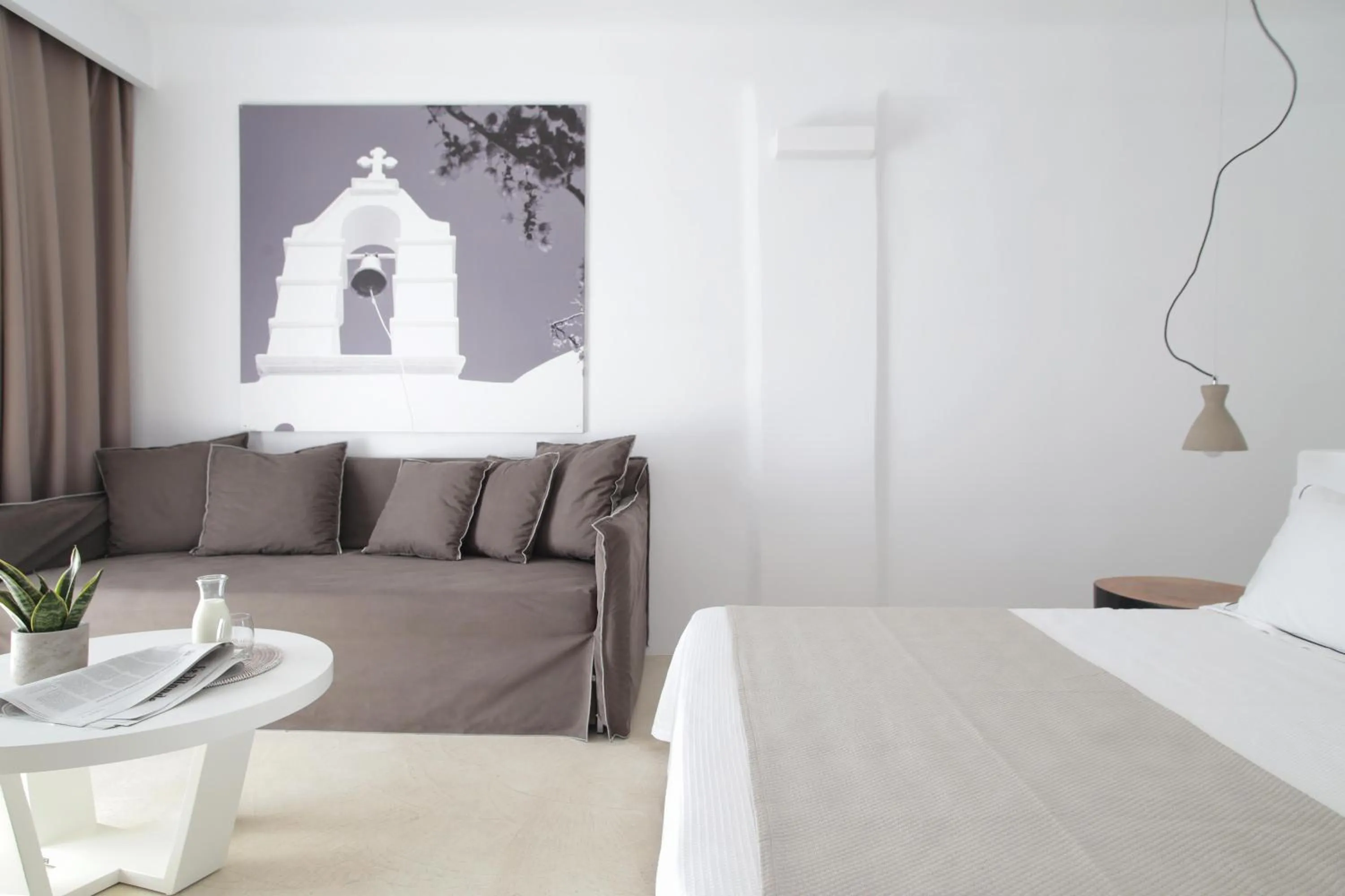 Photo of the whole room, Bed in Livin Mykonos Hotel - Adults Only