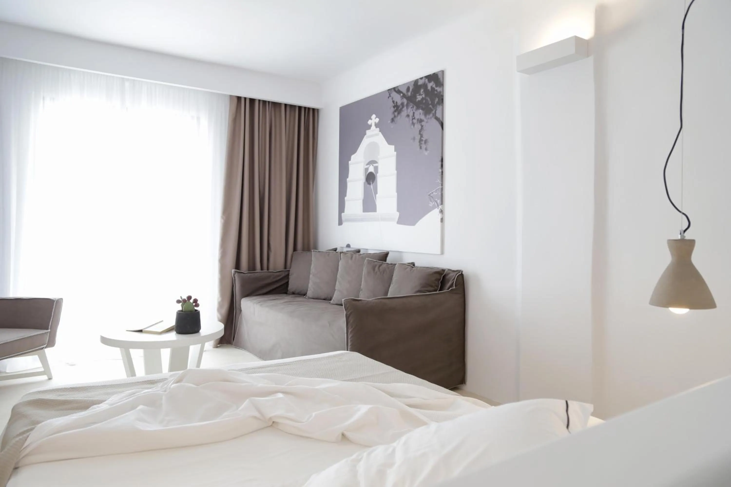 Photo of the whole room, Bed in Livin Mykonos Hotel - Adults Only