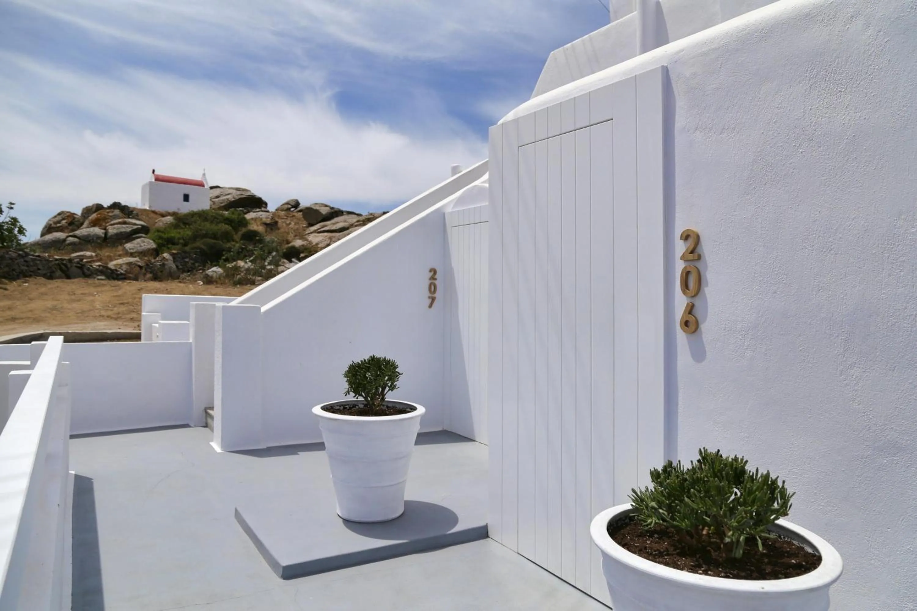 Balcony/Terrace in Livin Mykonos Hotel - Adults Only