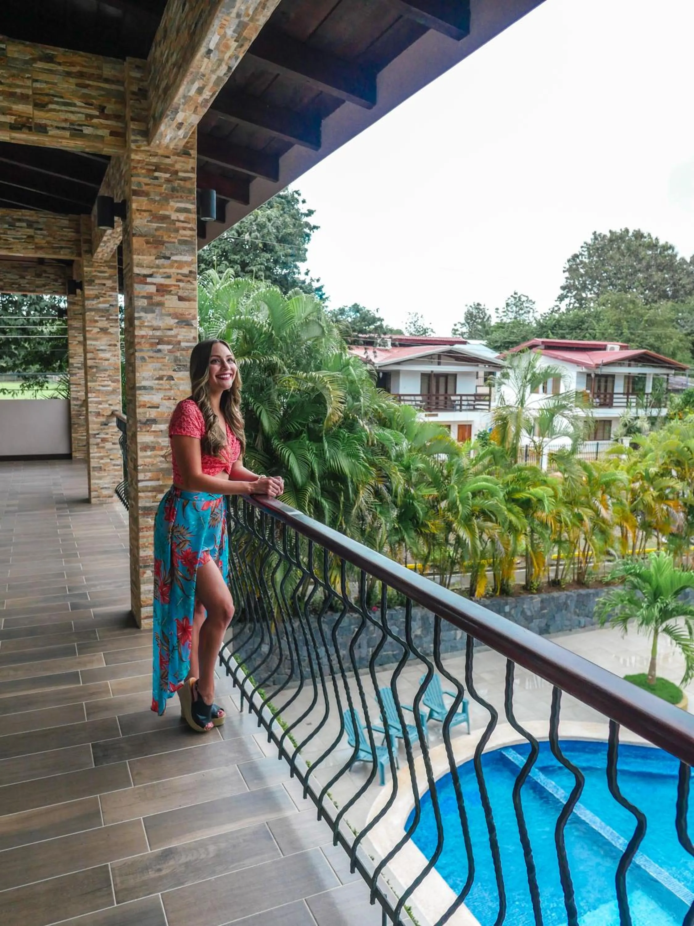 Pool view in Hotel Amira