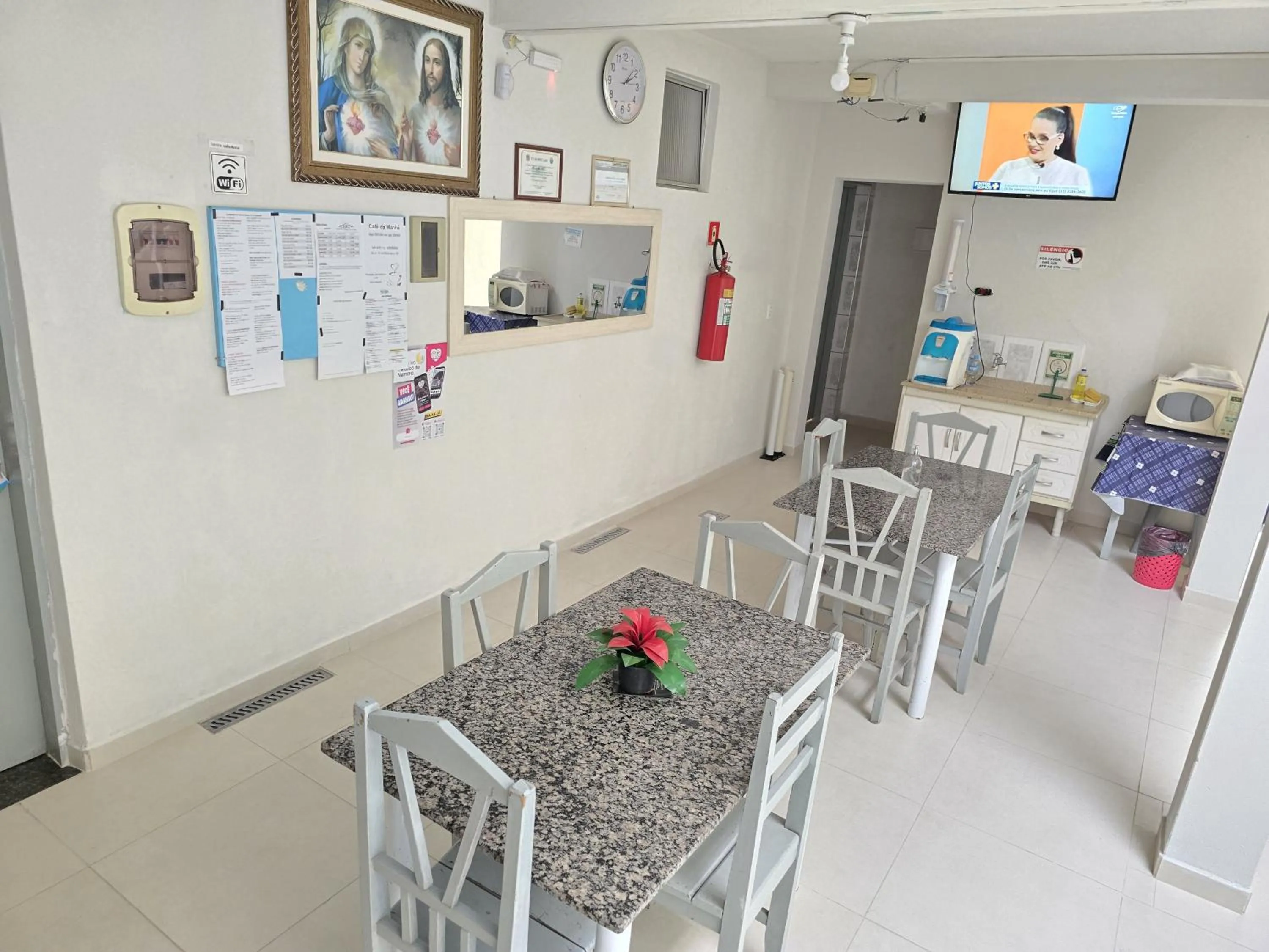 Kitchen or kitchenette in Pousada Boa Vista