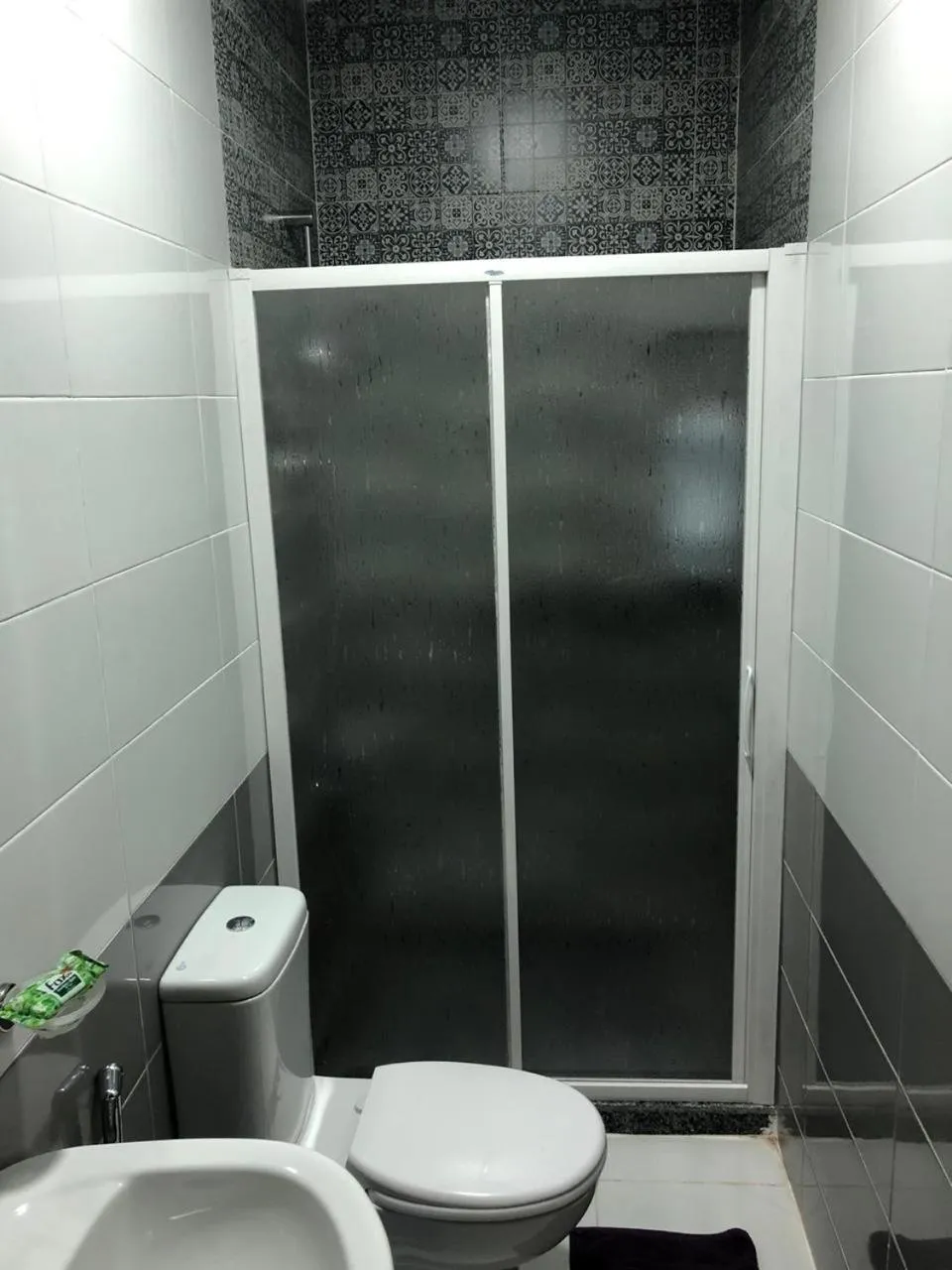 Bathroom in columbia sky city hotel