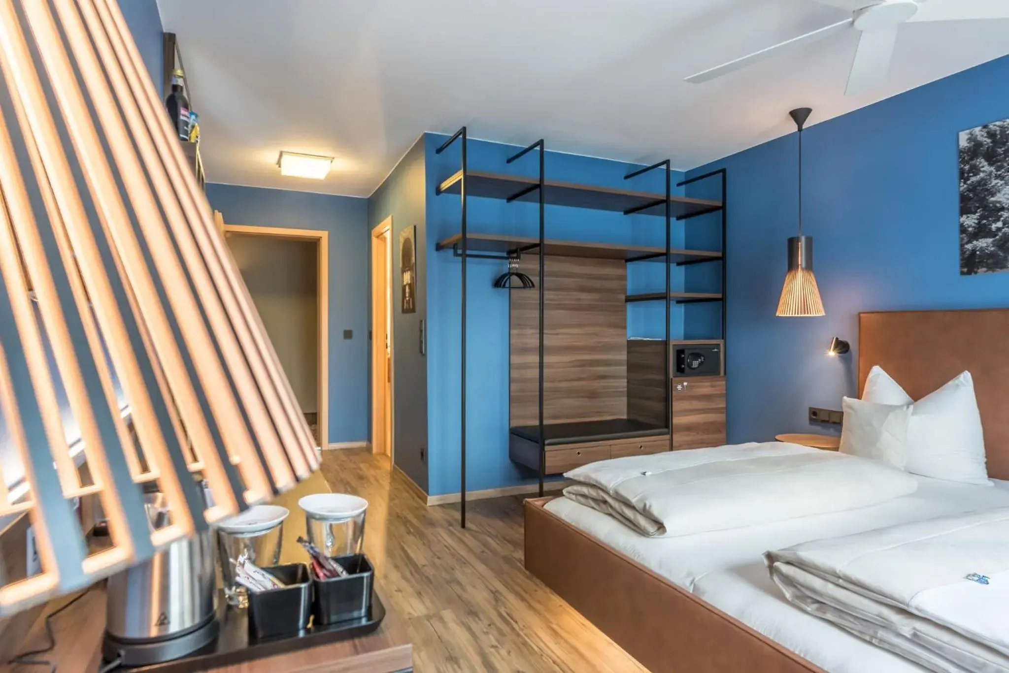 Coffee/tea facilities, Bed in Bavaria Boutique Hotel Coffee/tea facilities, Bed in Bavaria Boutique Hotel