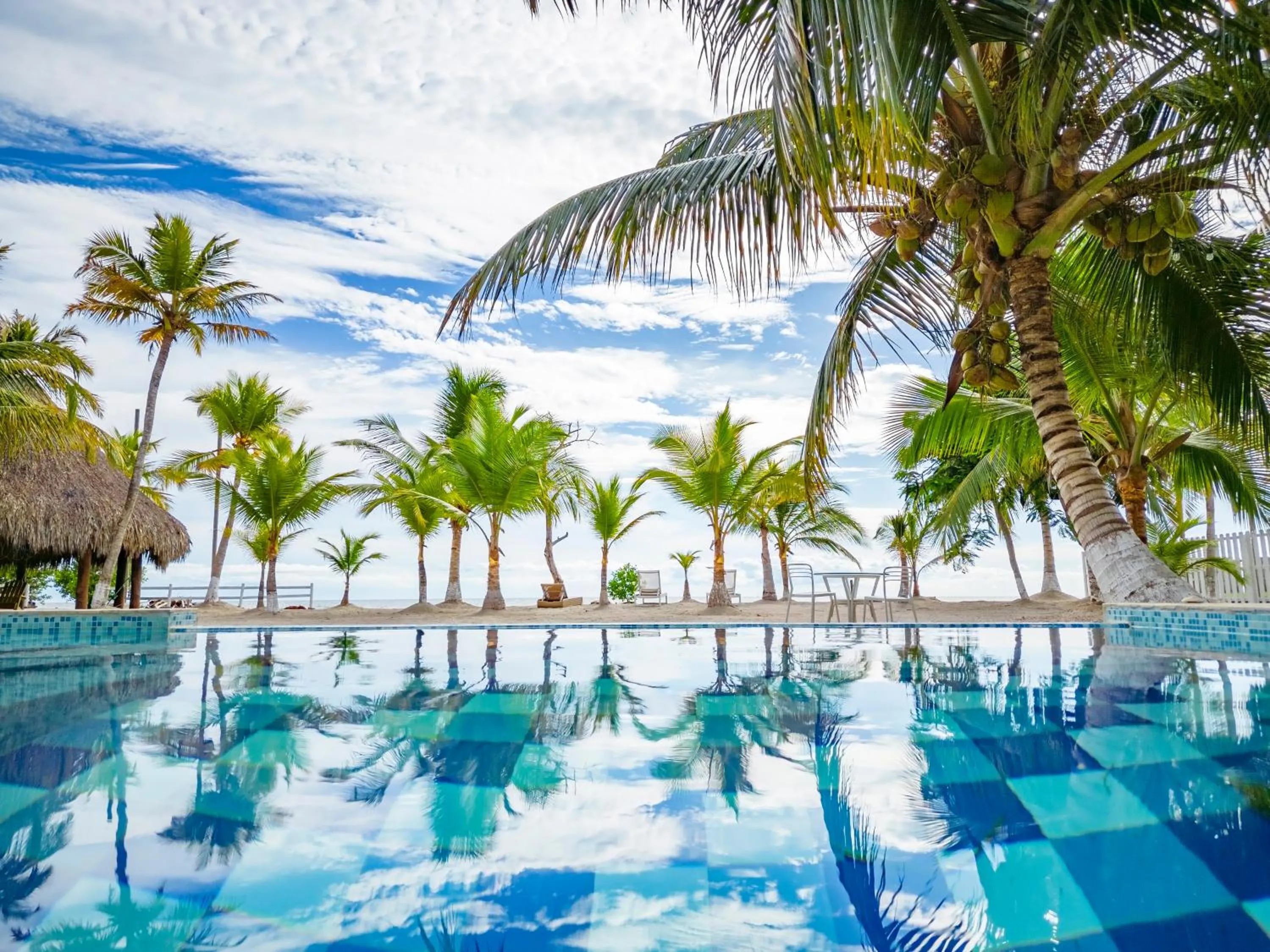 Pool view in Quinta del Mar La Joya