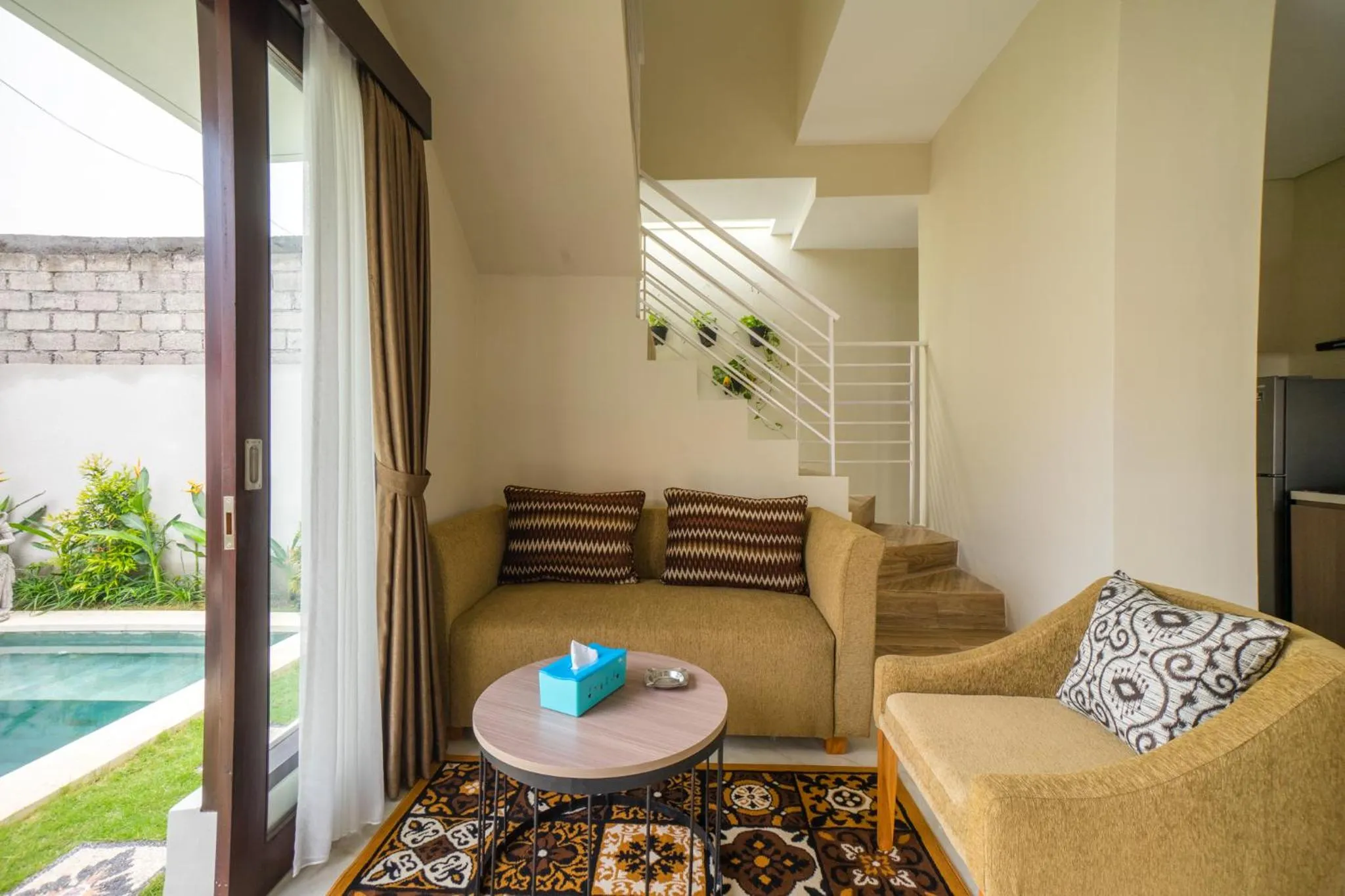 Living room in Little Nuts Villas