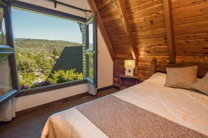 View (from property/room), Bed in Cabañas Antilhue
