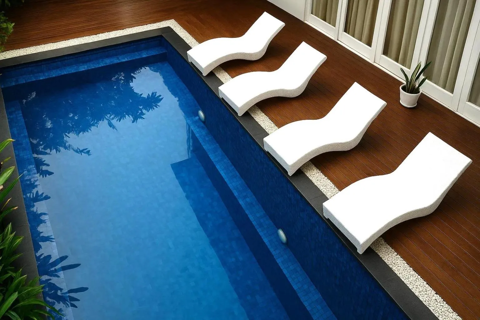 Pool view in Lumiere Hotel Gili Trawangan