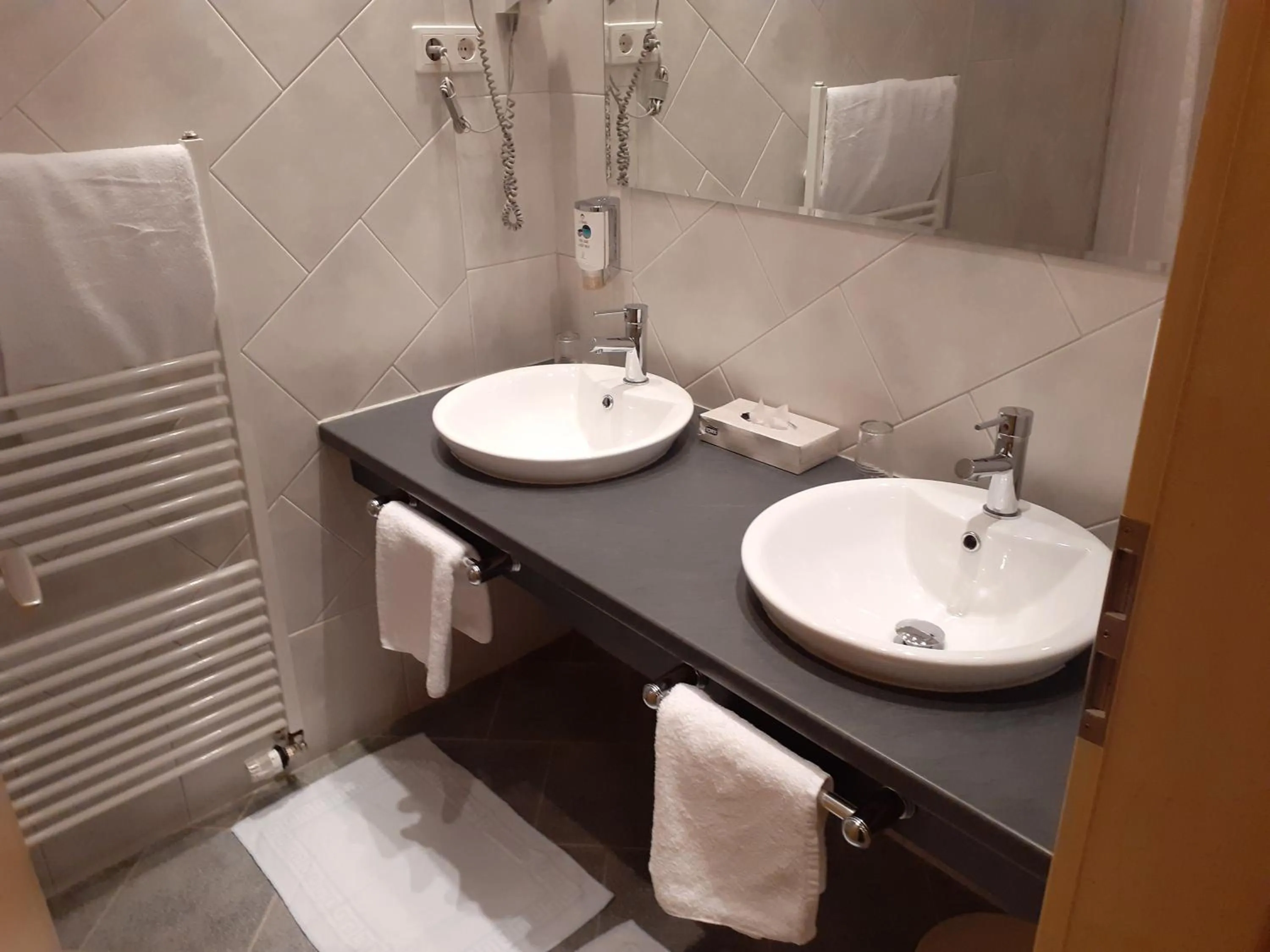 Bathroom in Land-gut-Hotel Zum alten Forsthaus - Aufladestation für Elektroautos