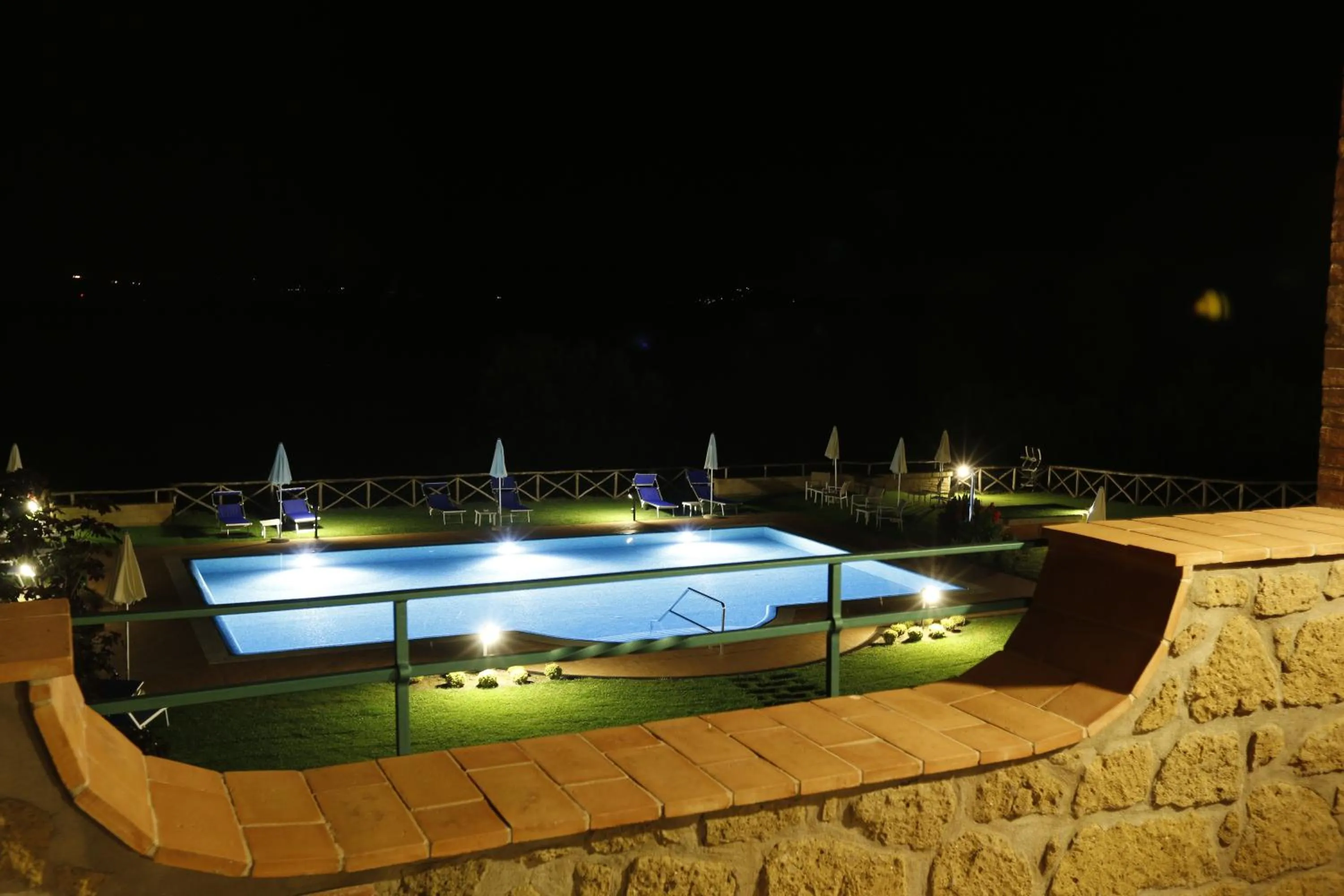 Pool view in Agriturismo Poggio Al Tufo