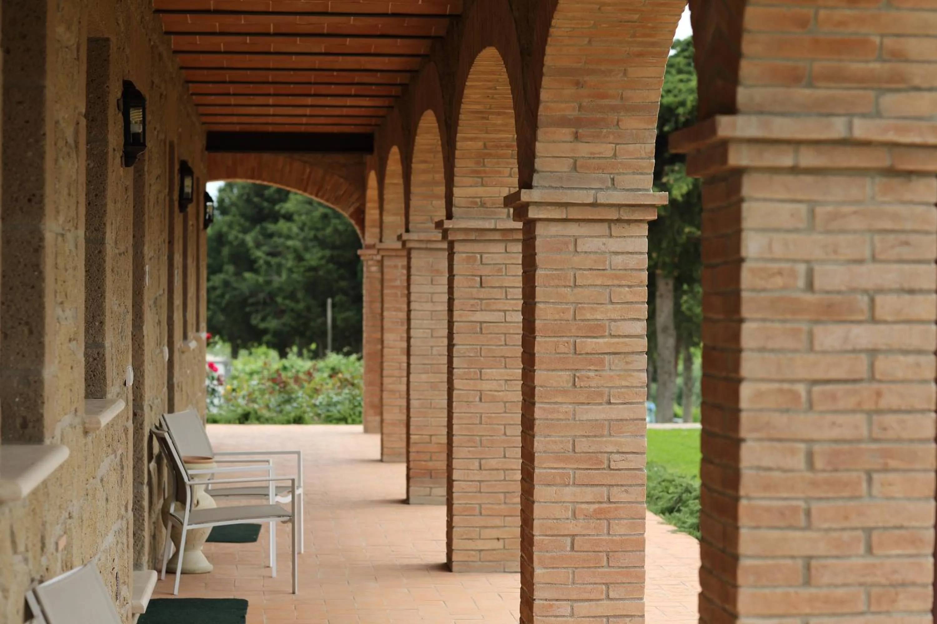 Patio in Agriturismo Poggio Al Tufo