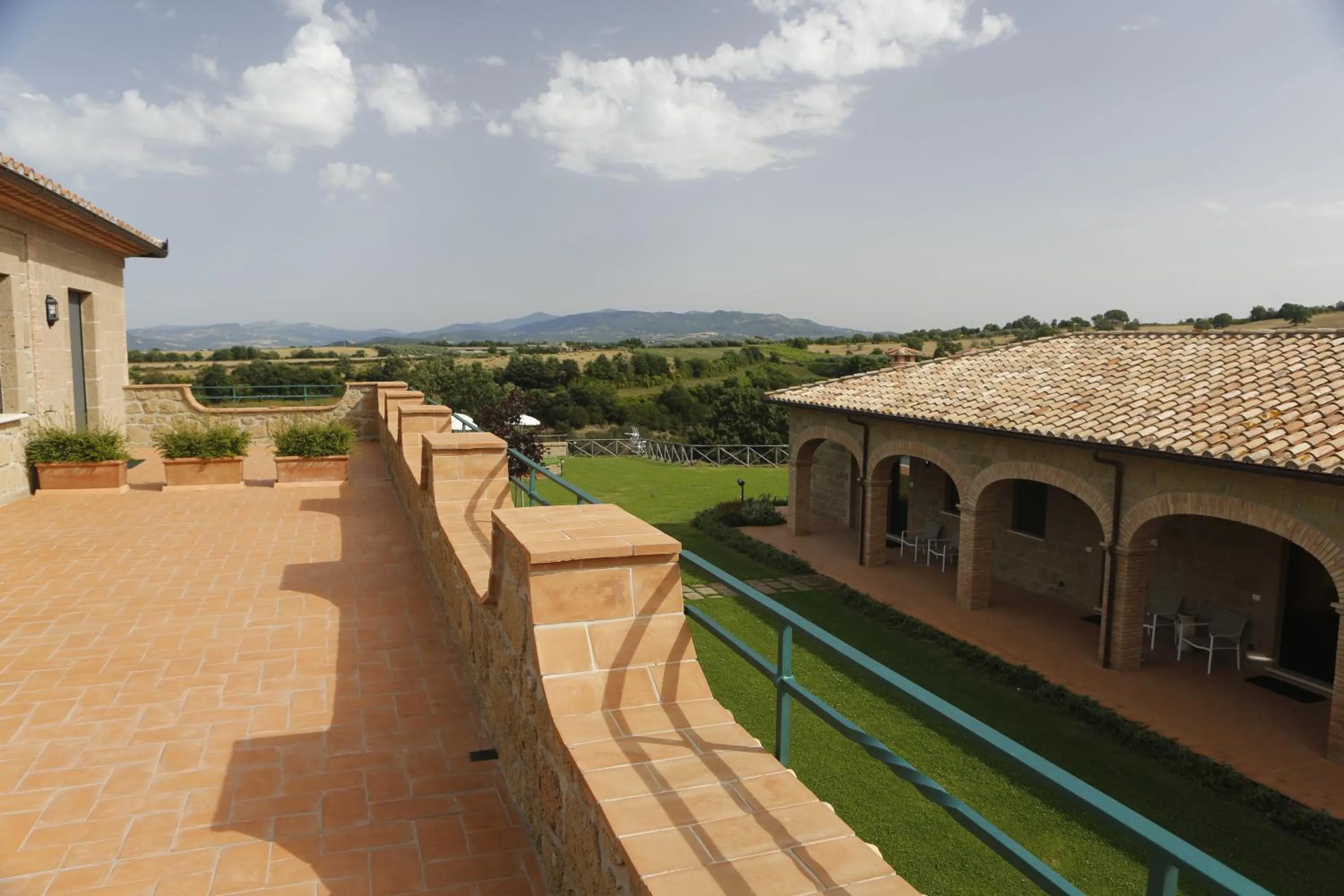 Balcony/Terrace in Agriturismo Poggio Al Tufo