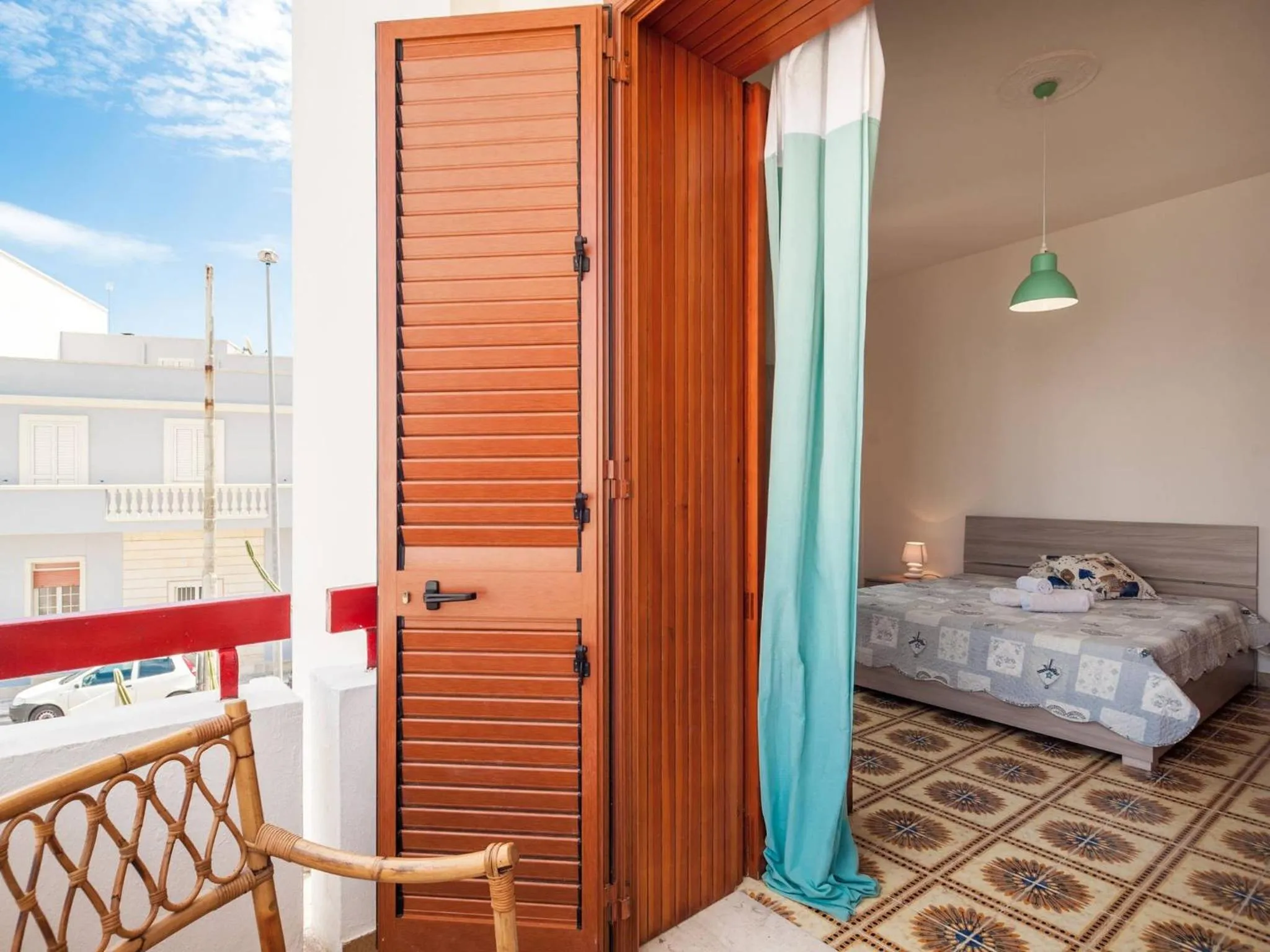 Balcony/Terrace in Elegant Apartment With Sea View In Otranto, Wifi, Air Conditioning And Parking