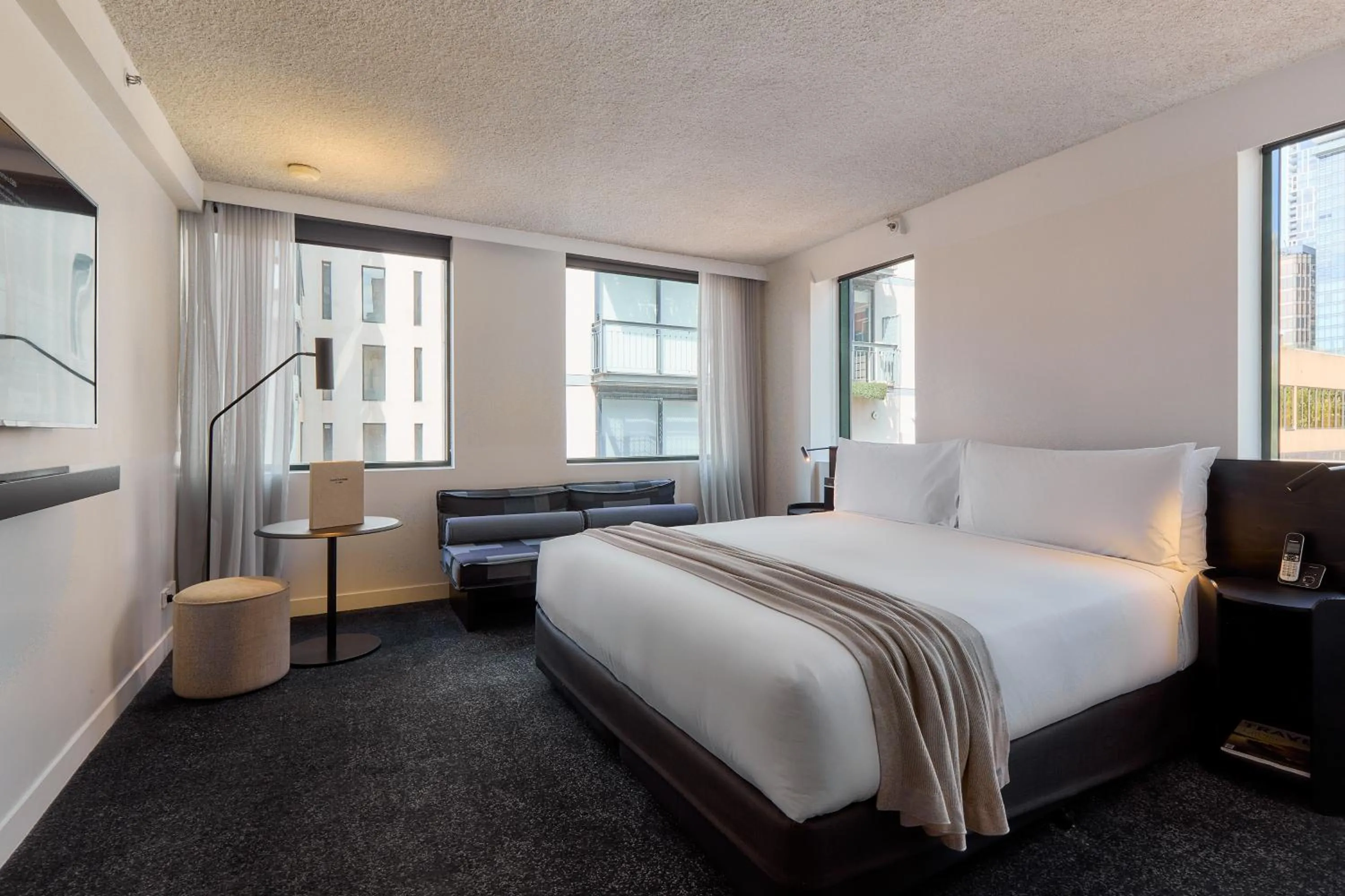 Bedroom, Bed in Lancemore Crossley St. Melbourne