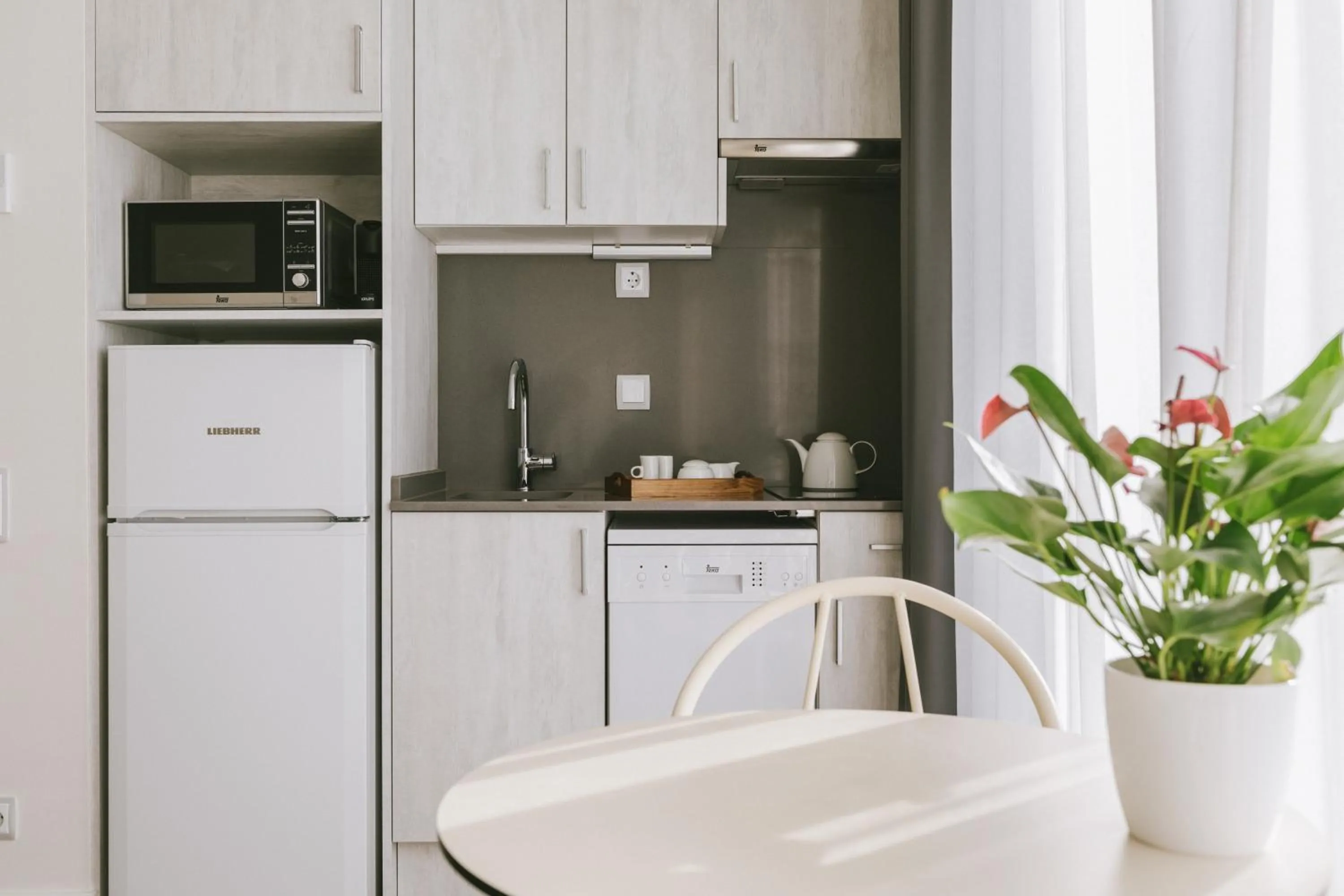 Kitchen or kitchenette in CIM Aparthotel
