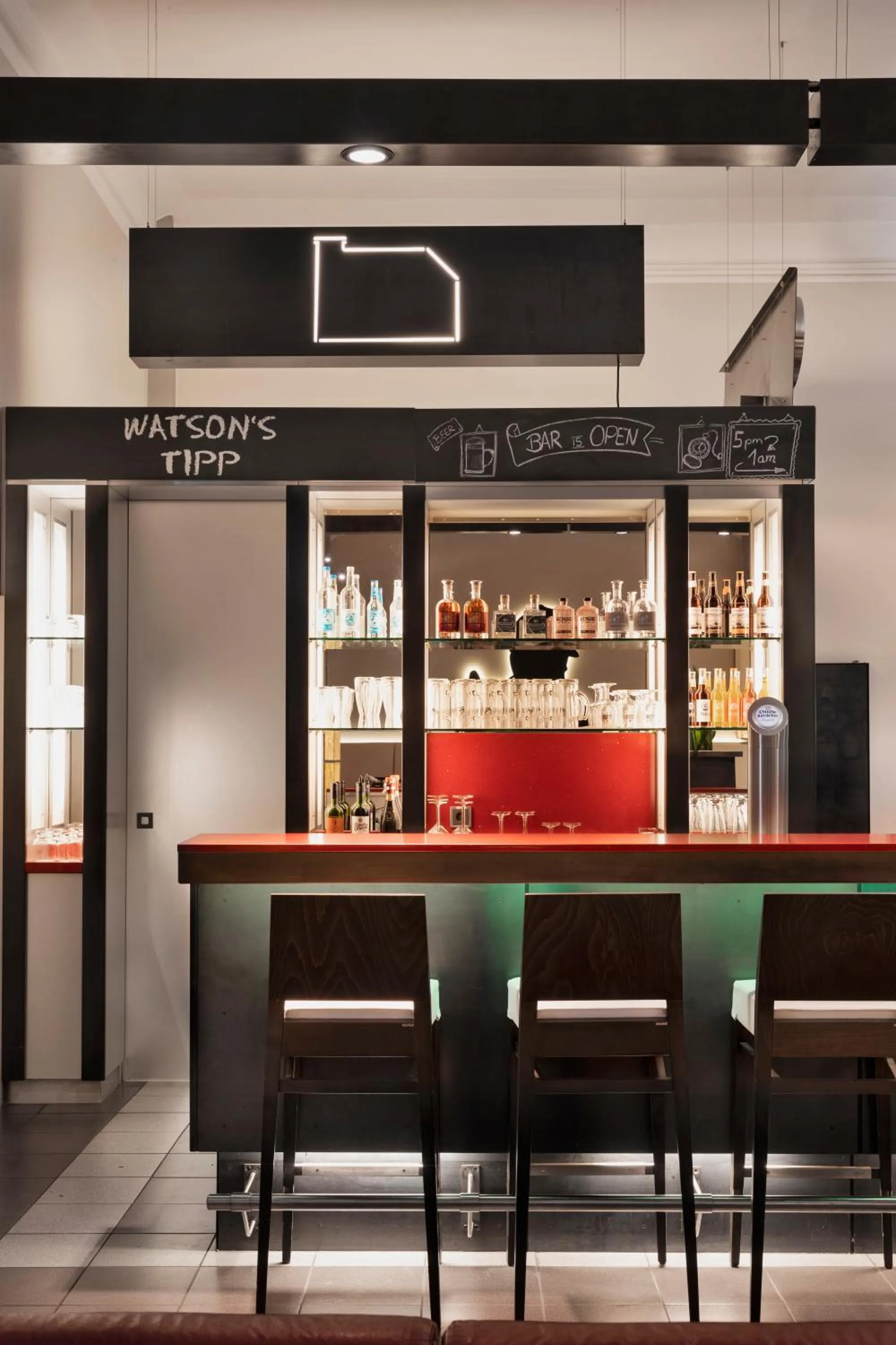 Lounge or bar in Gästeresidenz Pelikan Viertel Hannover