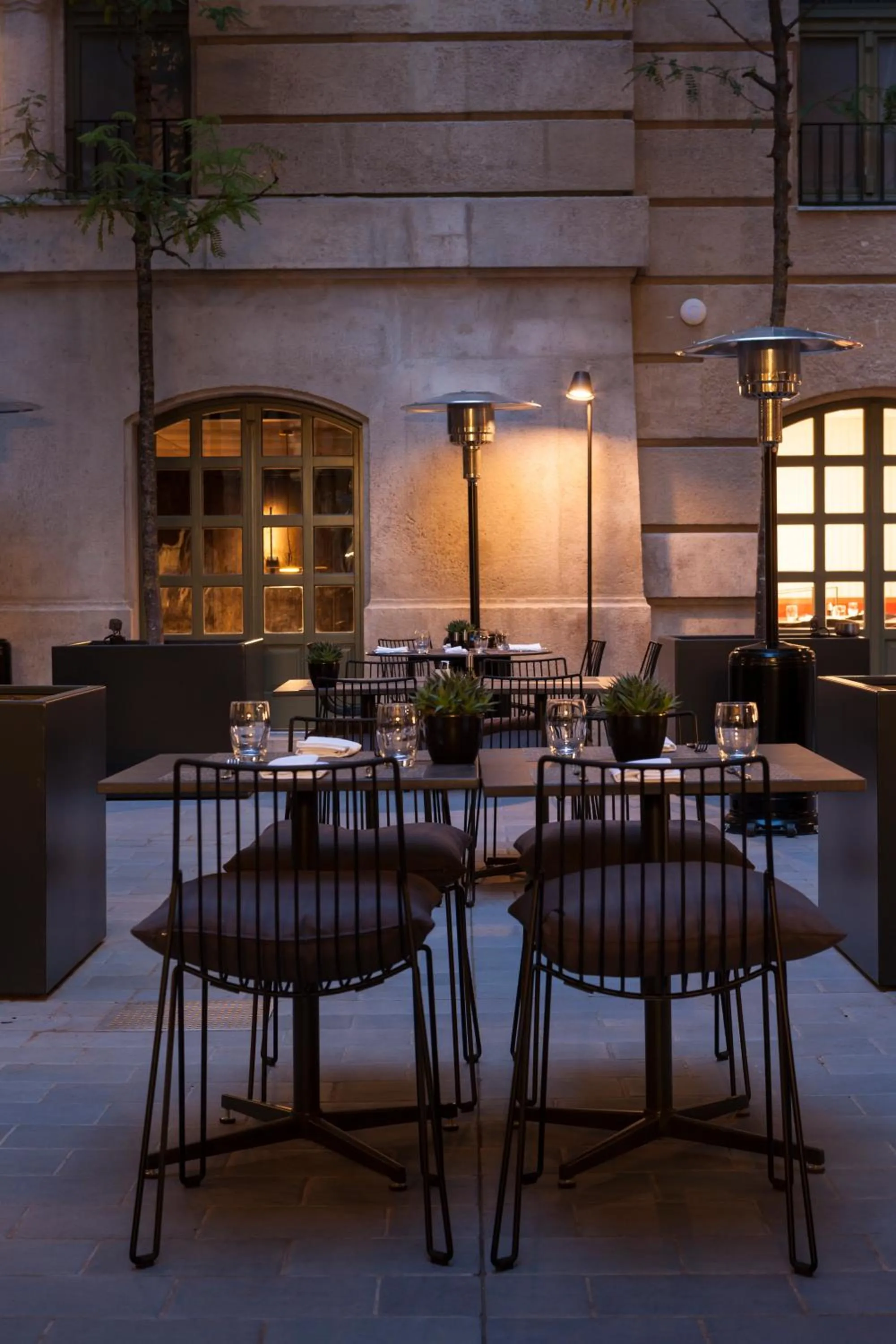 Inner courtyard view in Kozmo Hotel Suites & Spa - Small Luxury Hotels of the World