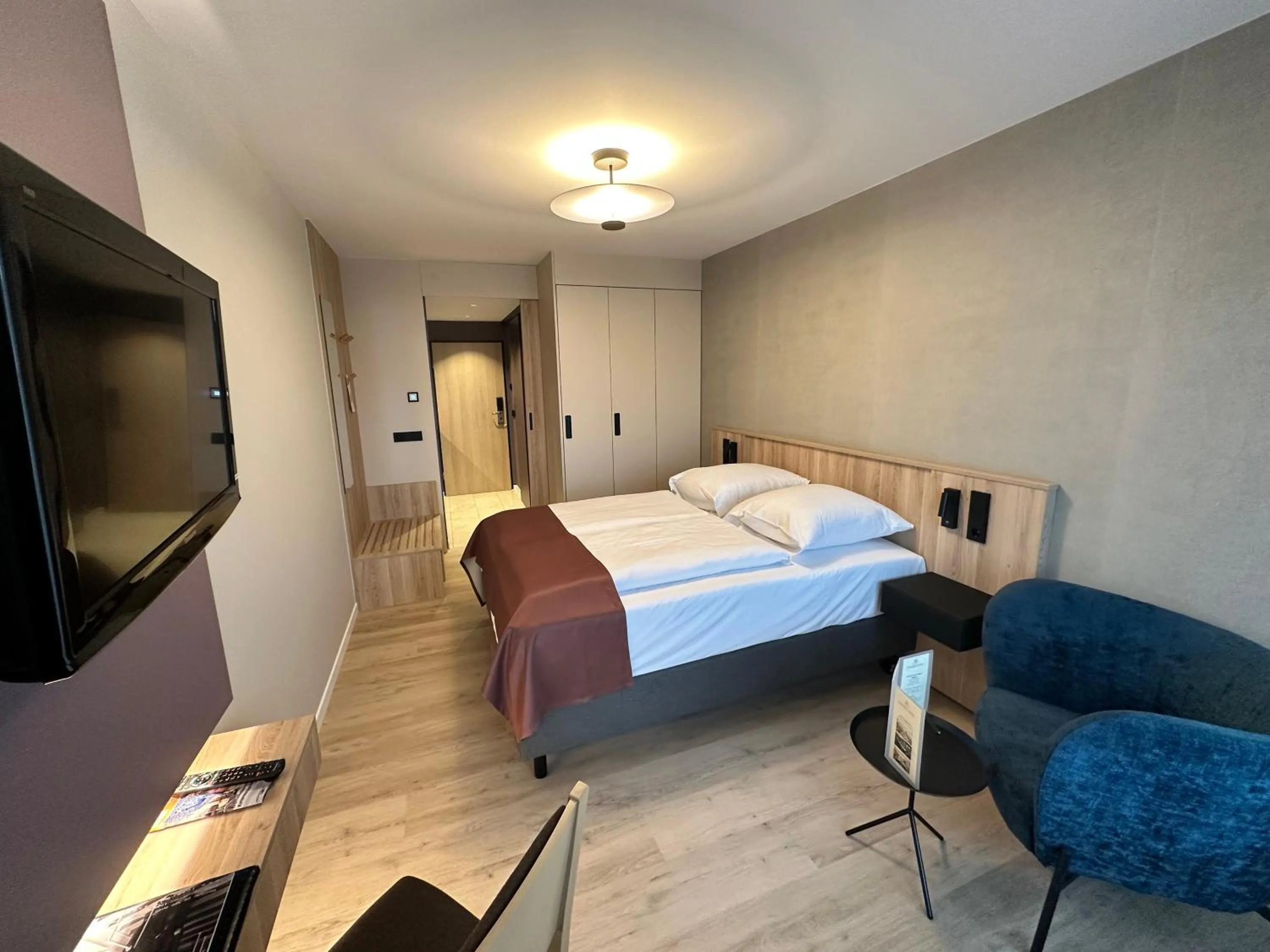 Bed in Apartment-Hotel Hamburg Mitte