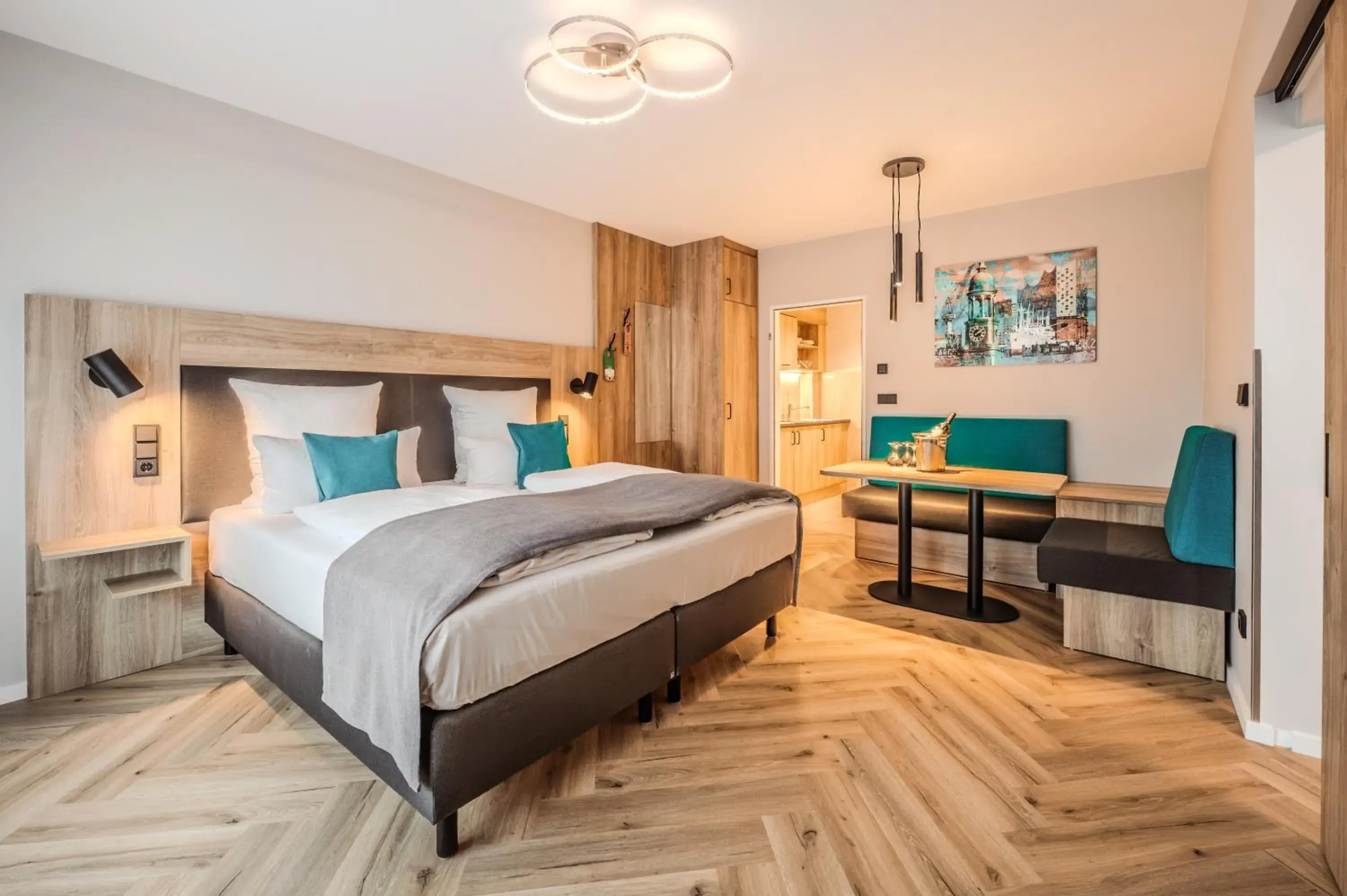 Bed in Apartment-Hotel Hamburg Mitte Bed in Apartment-Hotel Hamburg Mitte