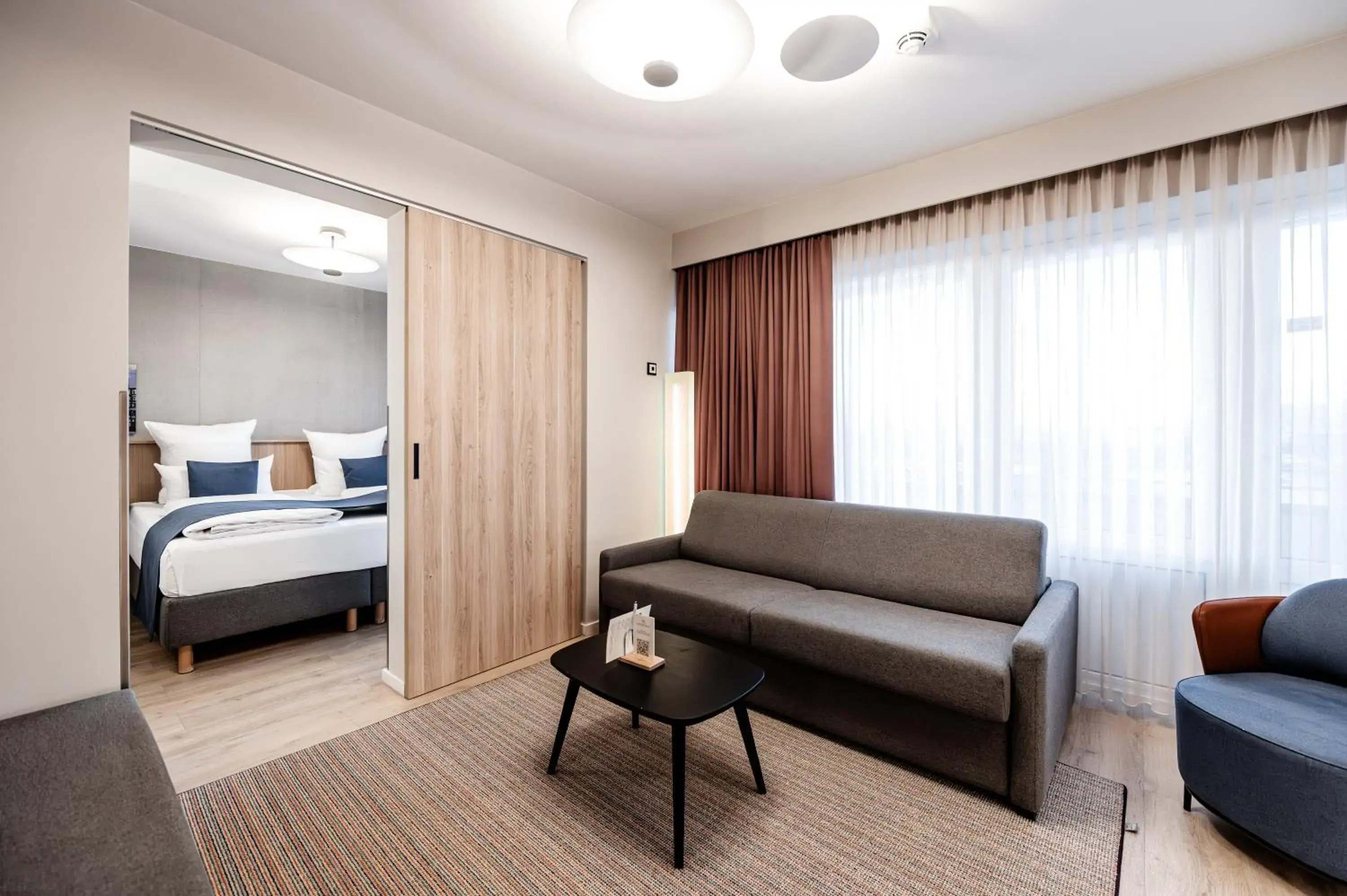 Living room, Bed in Apartment-Hotel Hamburg Mitte Living room, Bed in Apartment-Hotel Hamburg Mitte