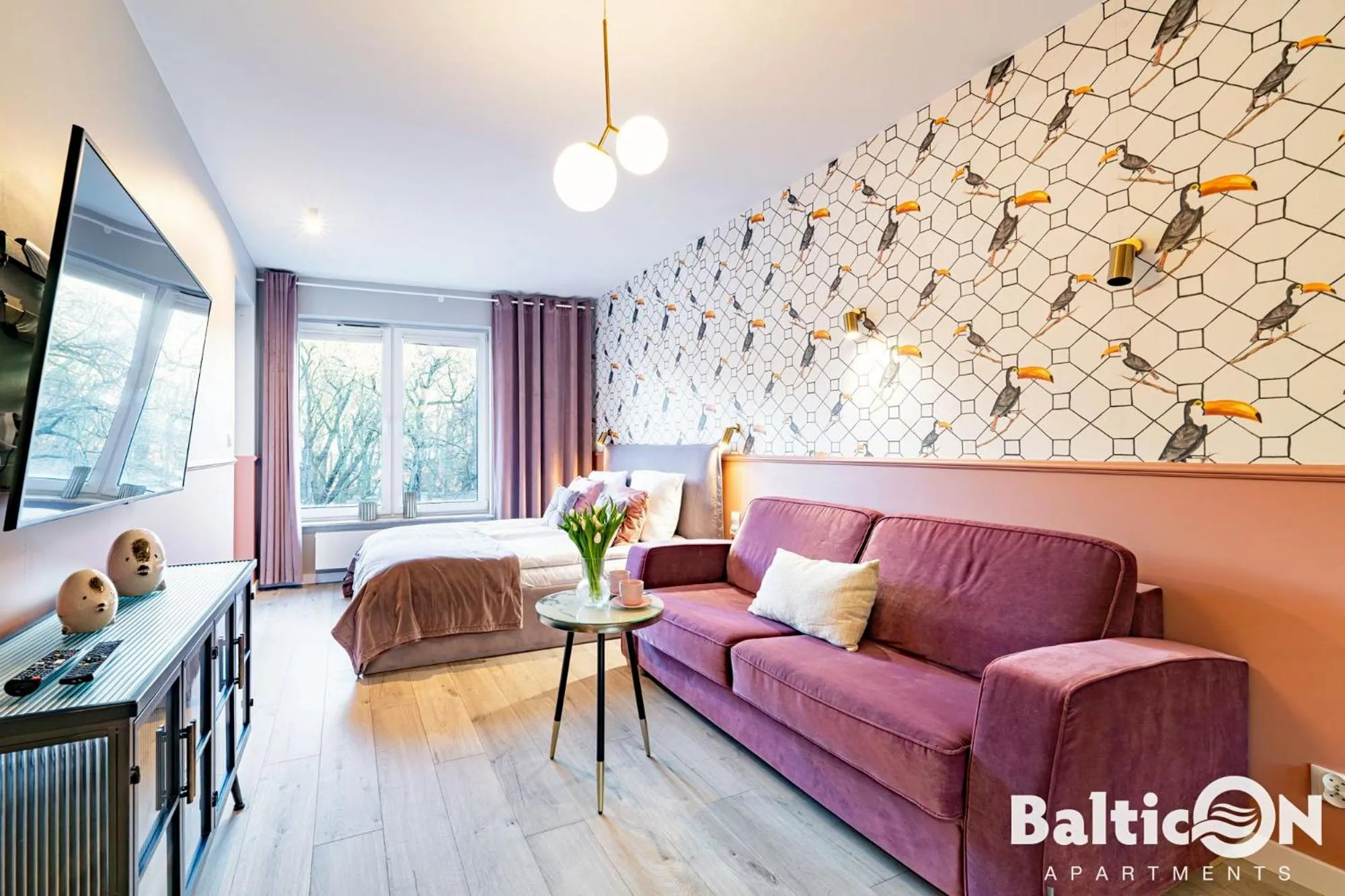 Bed in Apartamenty BalticON Nadmorskie Tarasy