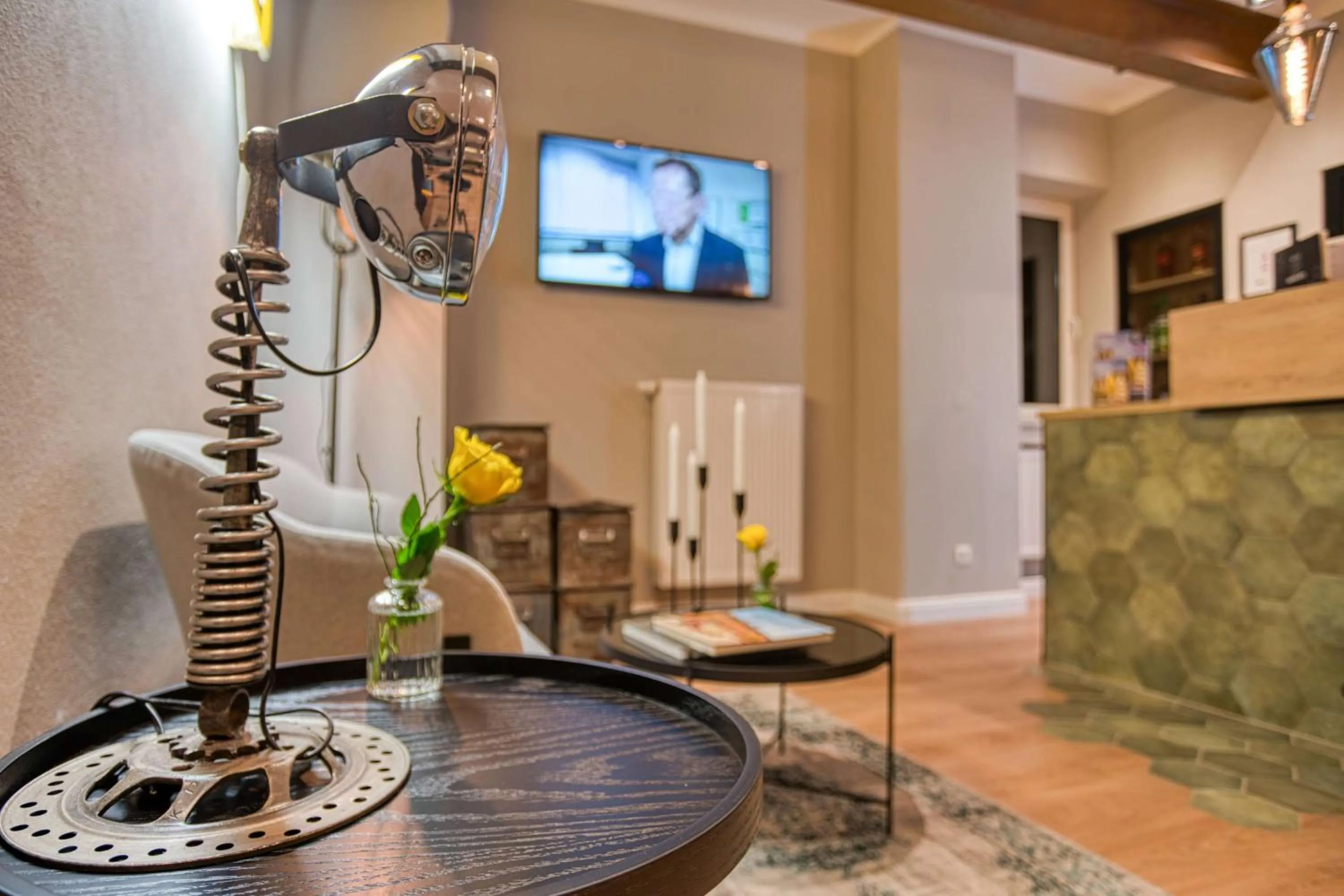 Lobby or reception in Vienna House Easy by Wyndham Ingolstadt