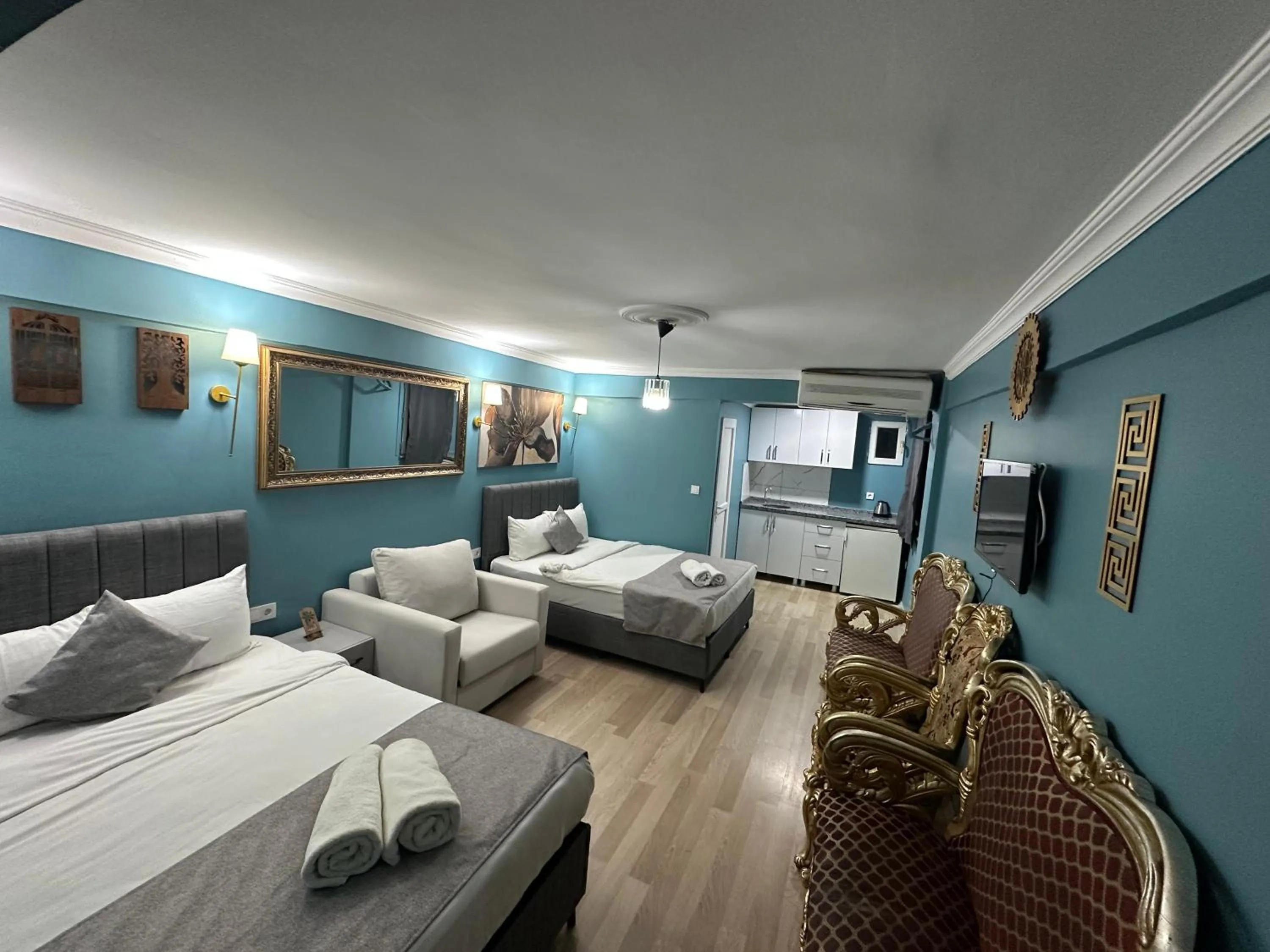 Bed in Ada Apart Hotel