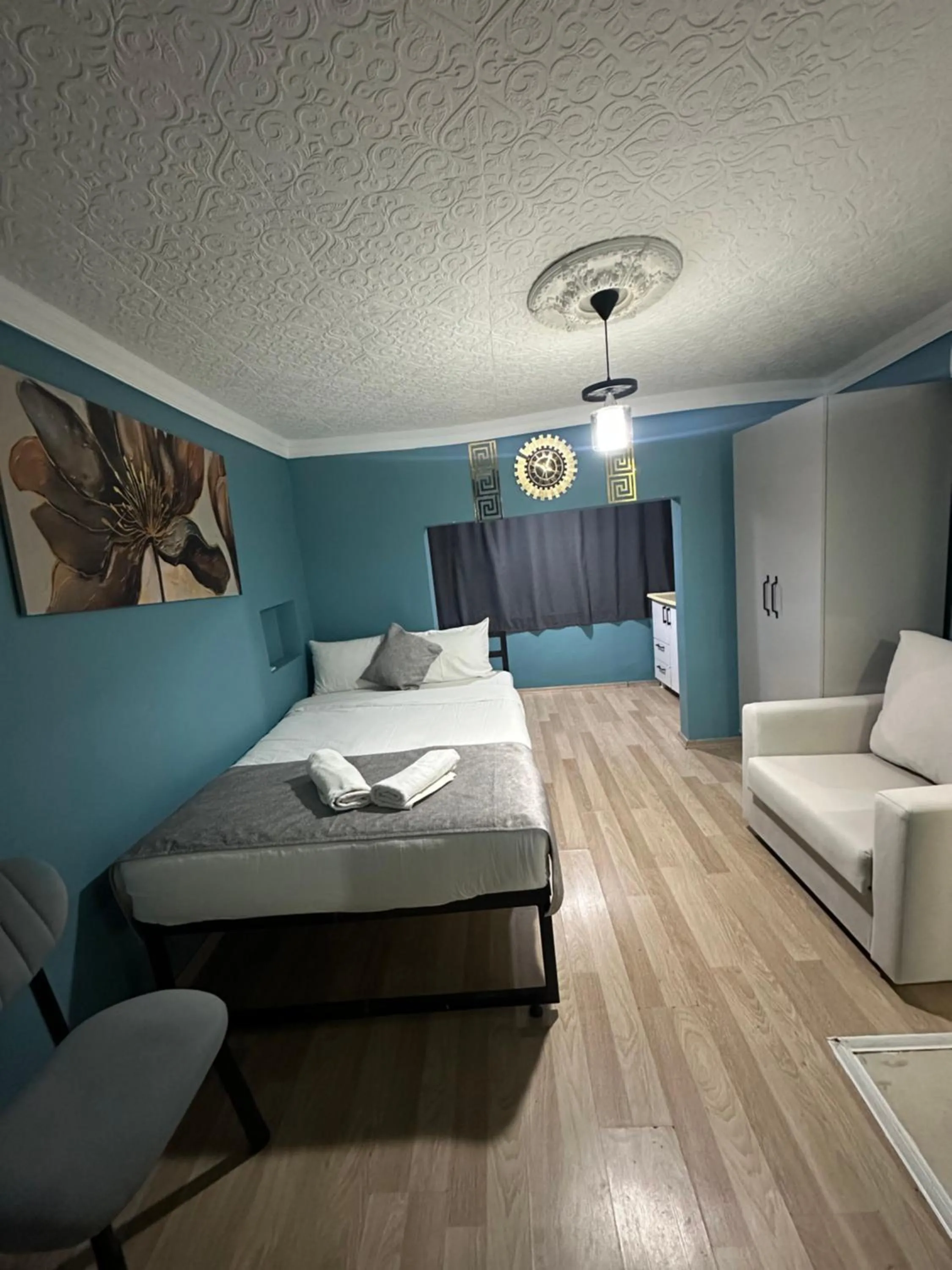 Bed in Ada Apart Hotel