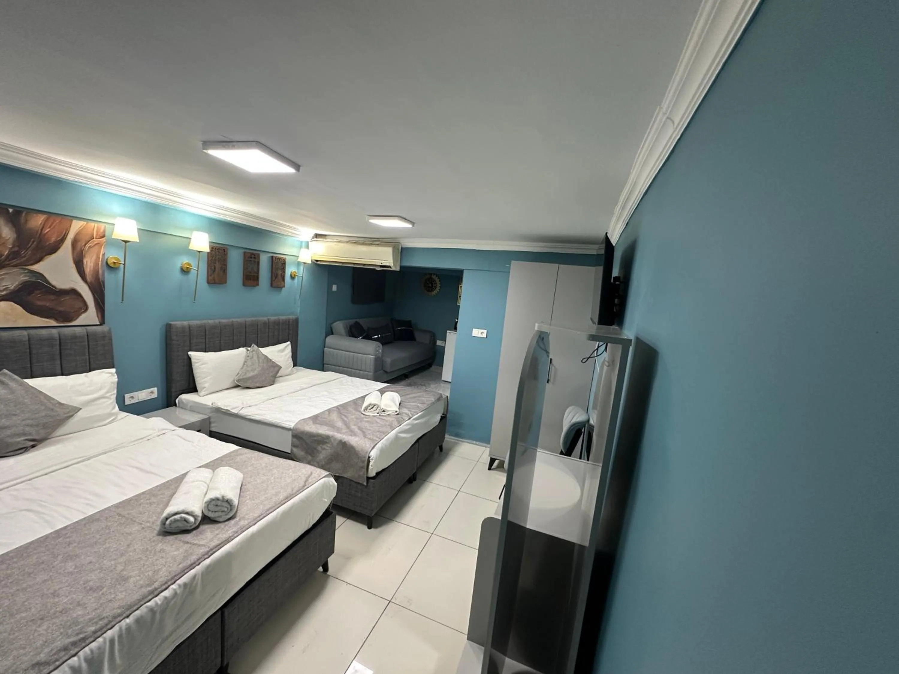 Bed in Ada Apart Hotel