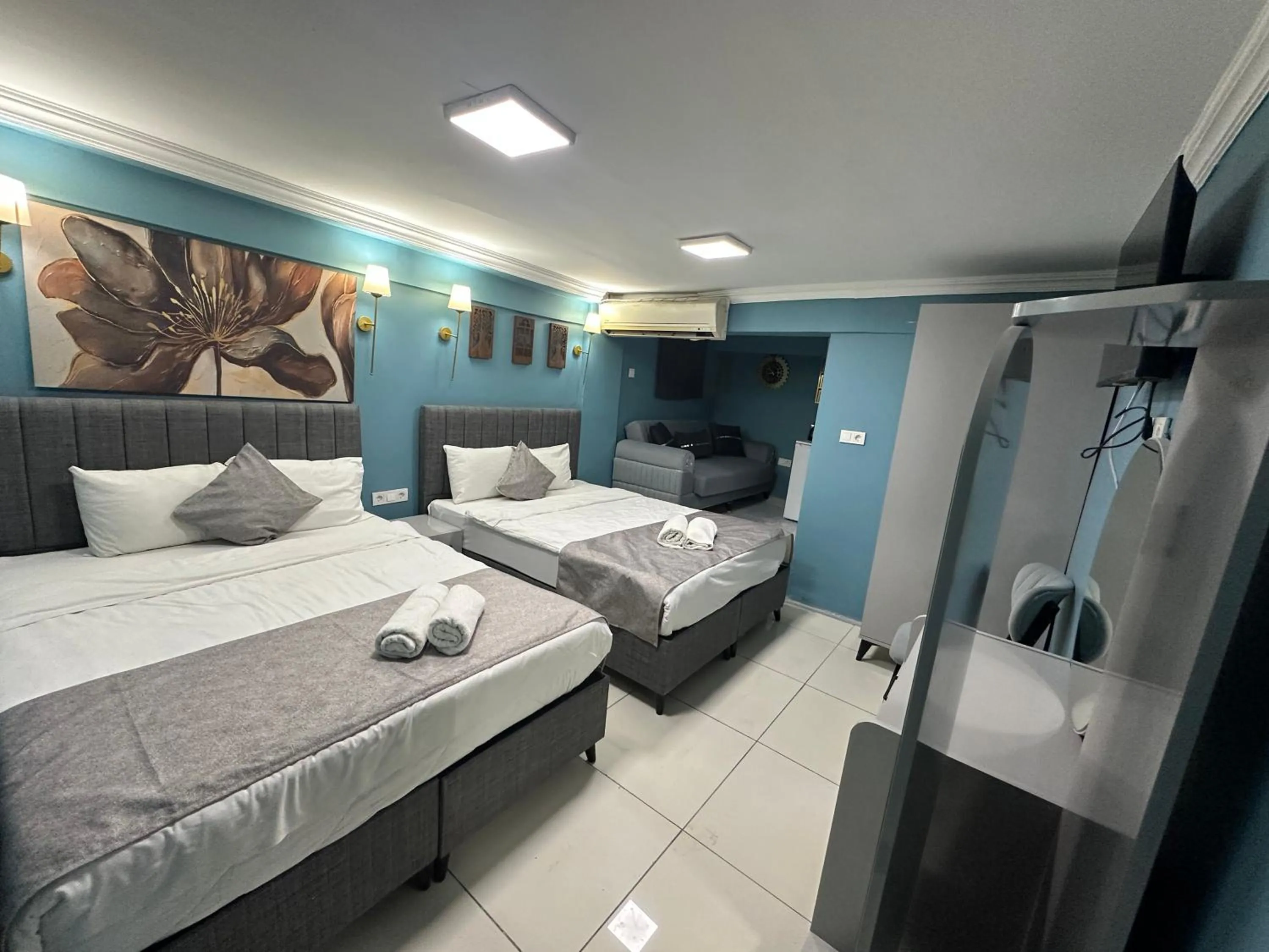 Bed in Ada Apart Hotel