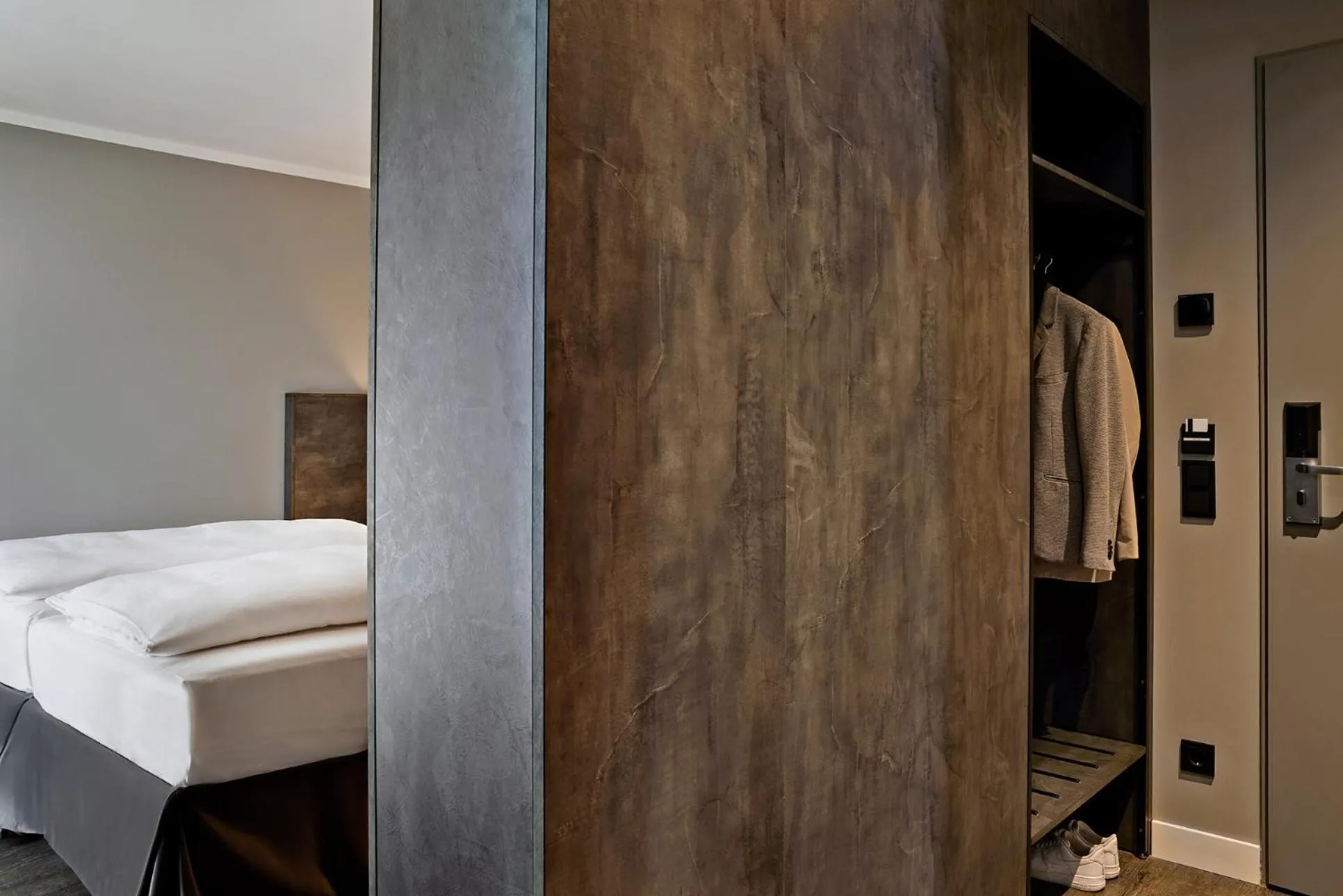 Bed in THE SCOTTY Hotel Hamburg