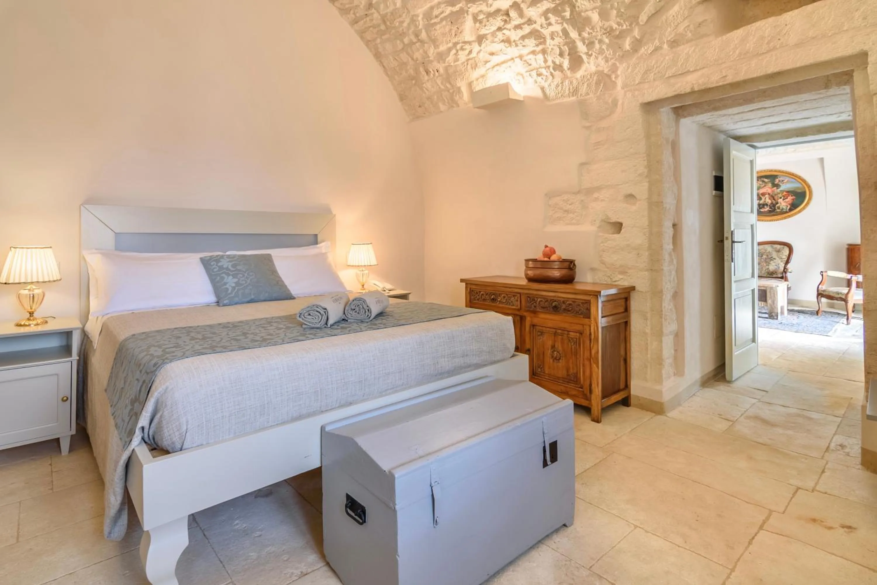 Bed in Masseria Ayroldi
