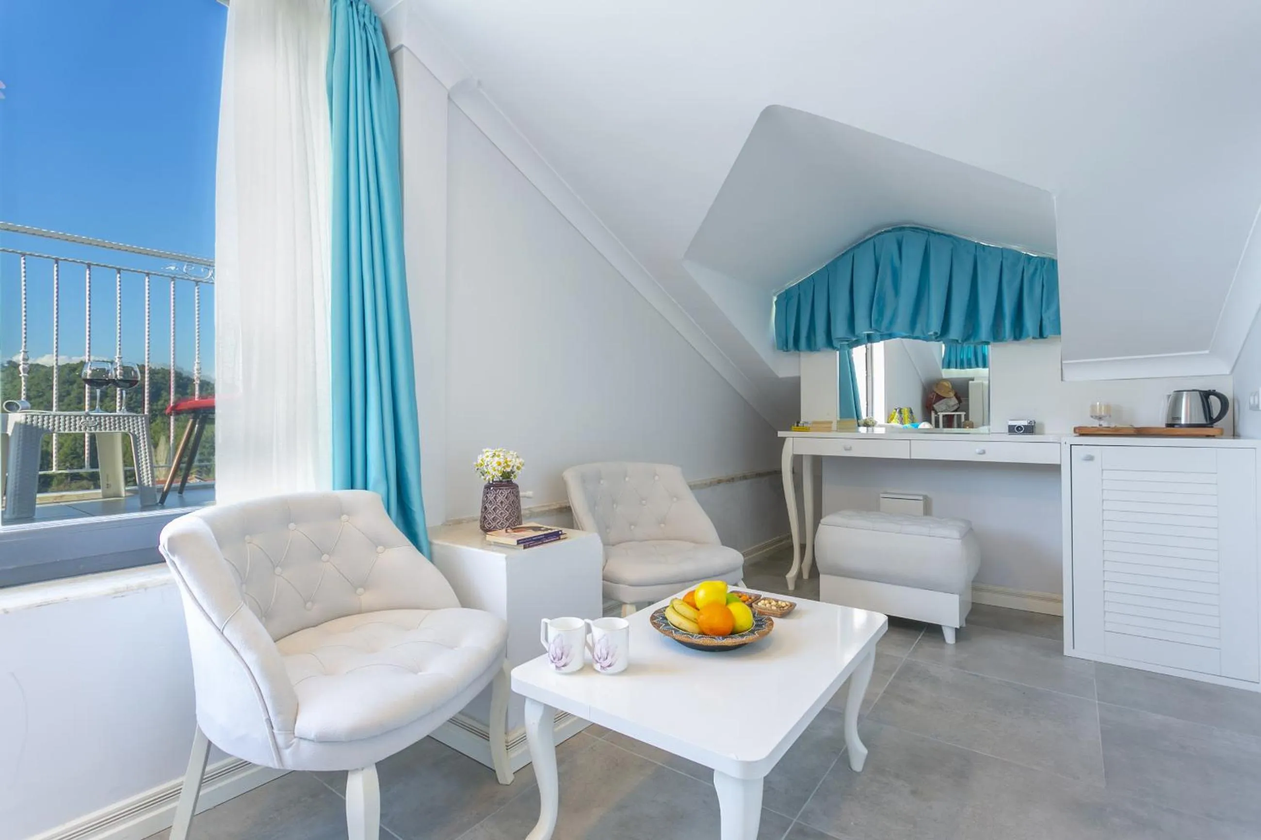 Seating area in The Monastery