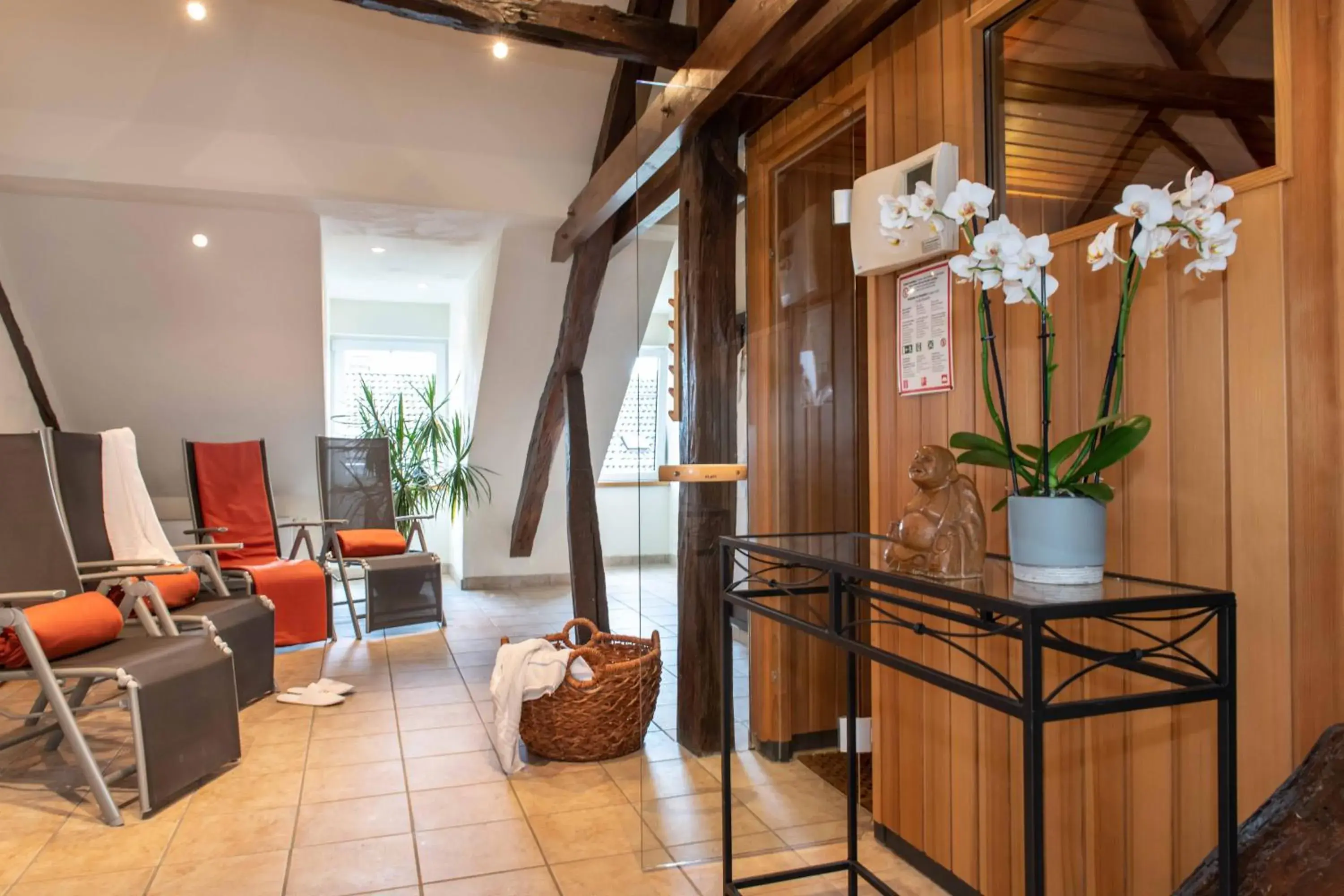Sauna, Lobby/Reception in UNO Hotel Posthof Saarlouis
