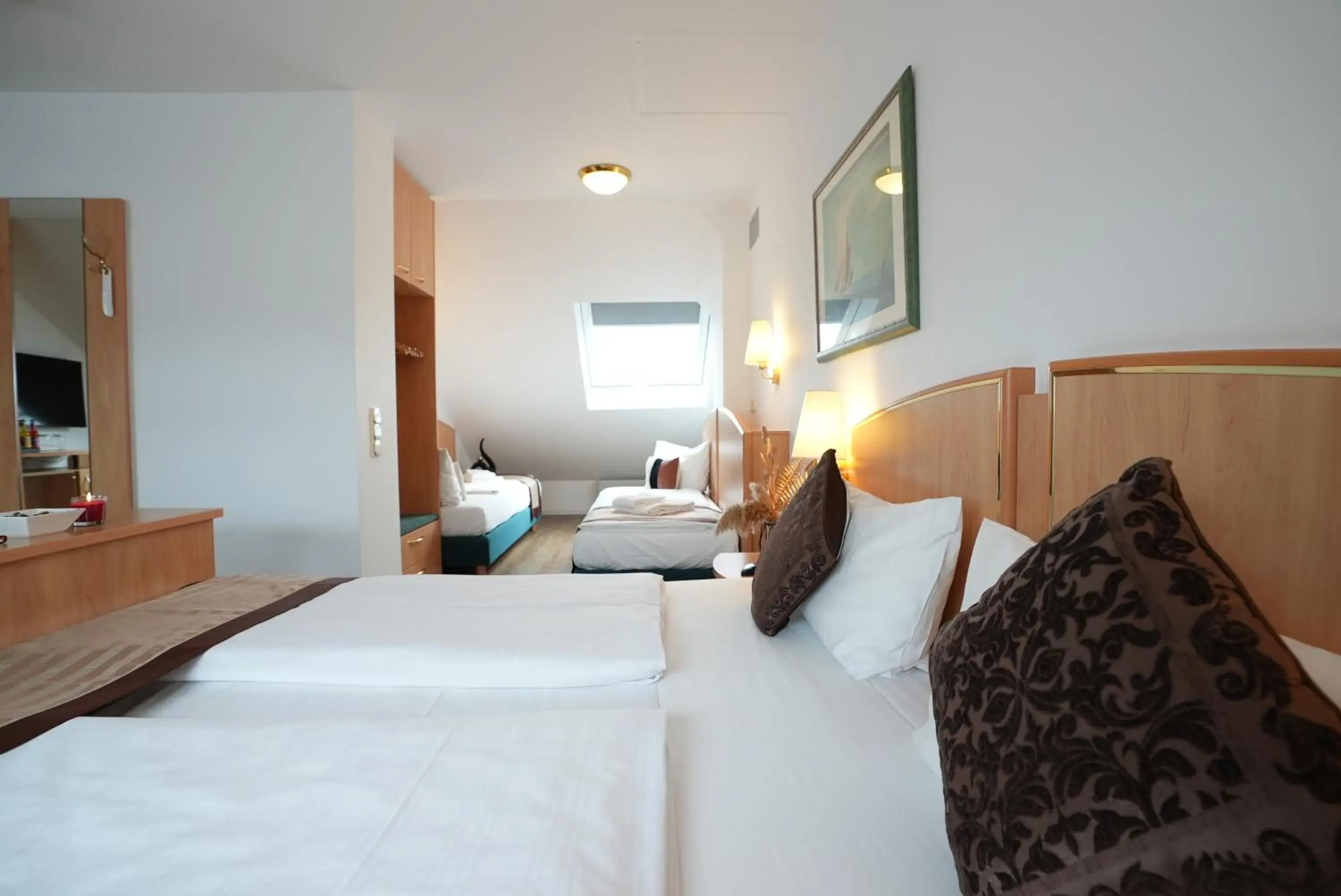 Bed in UNO Hotel Posthof Saarlouis Bed in UNO Hotel Posthof Saarlouis