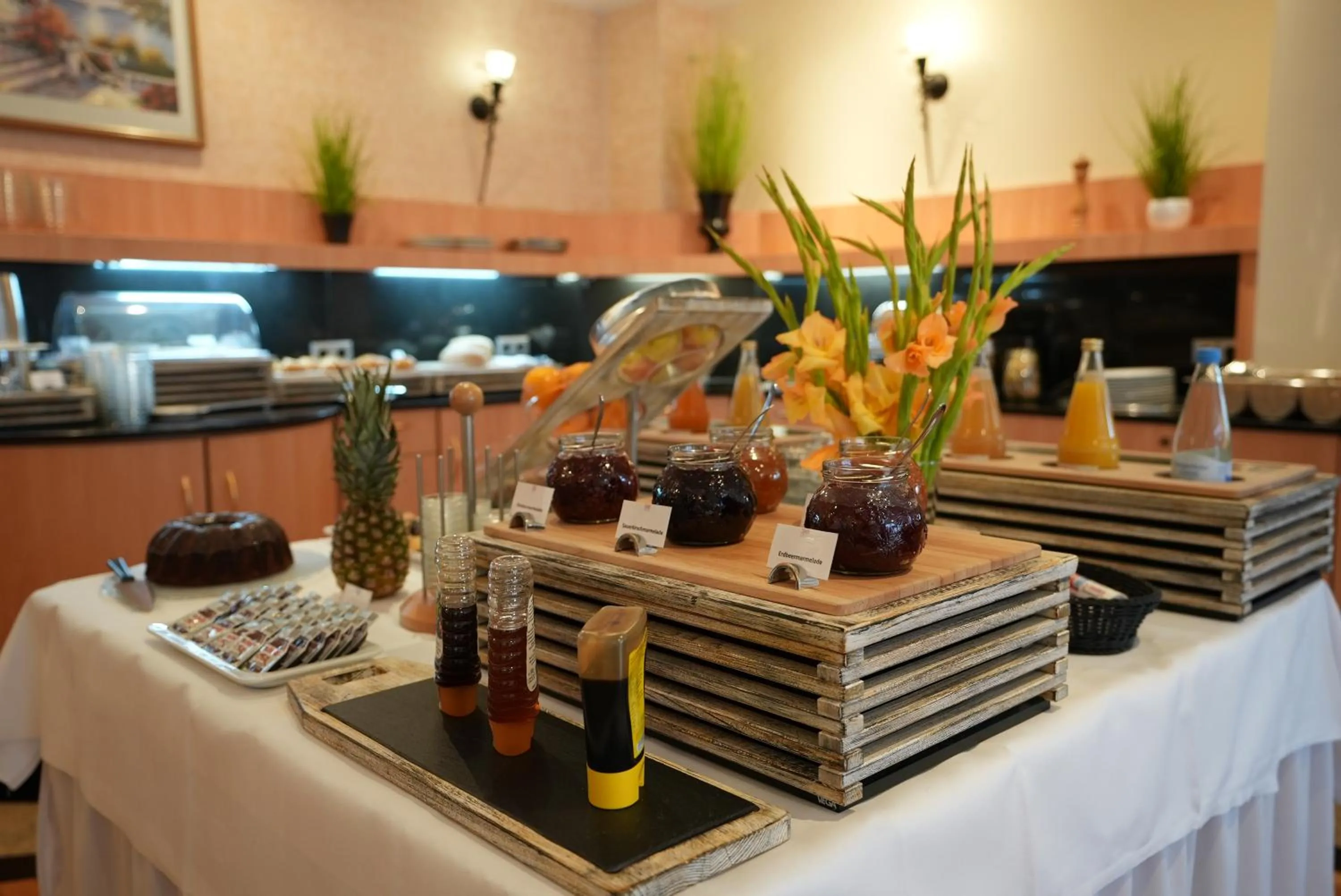 Food and drinks in UNO Hotel Posthof Saarlouis