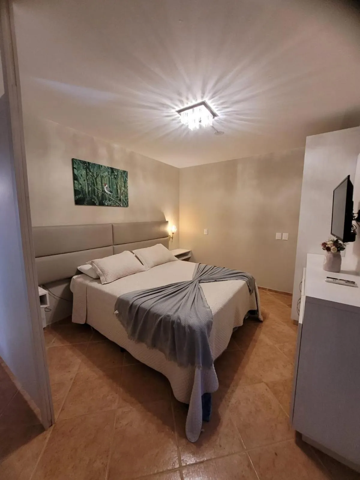 Bed in Hotel Cozumel Sierra