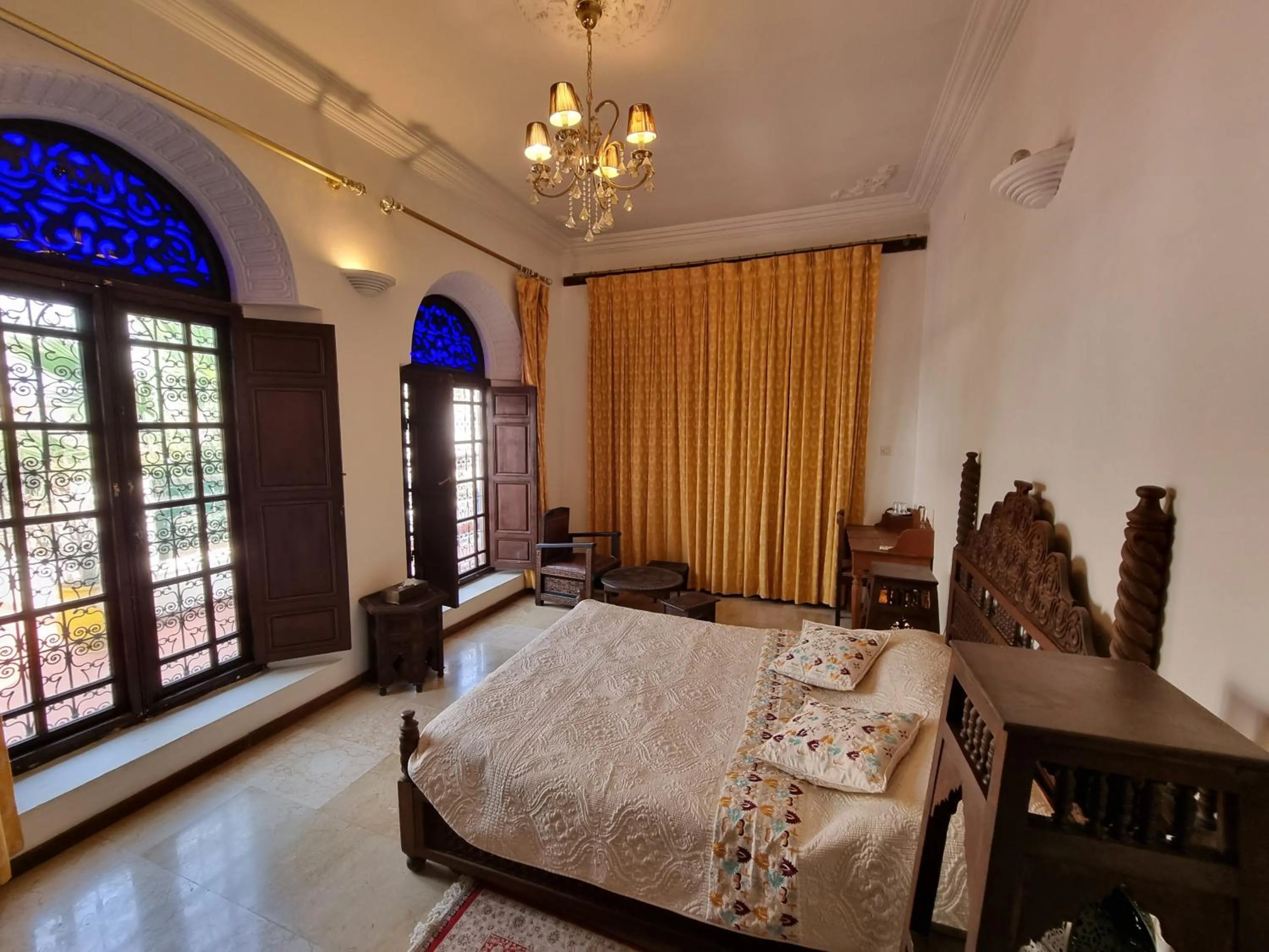 Bed in Riad Le Sucrier de Fès