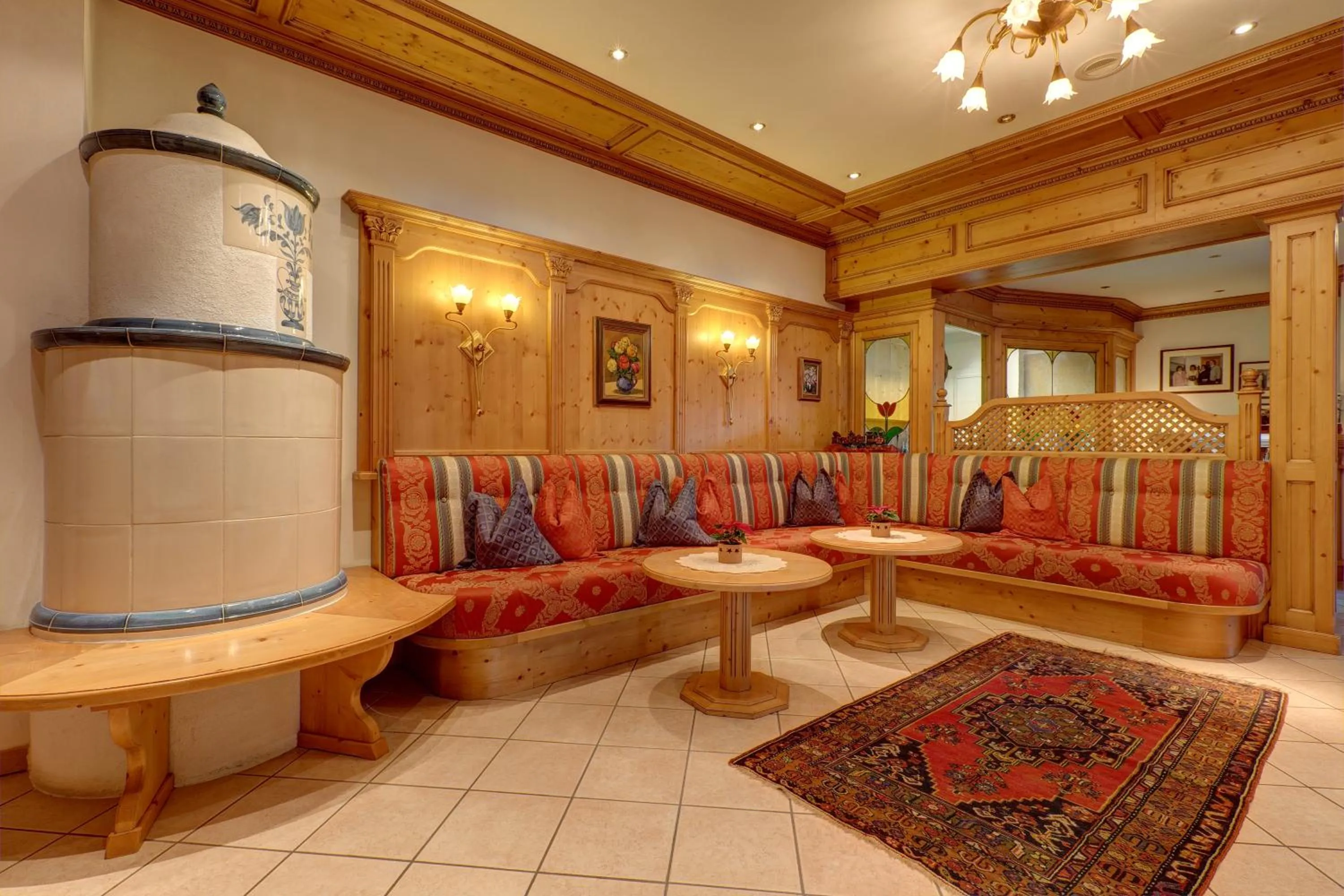 Lobby or reception in Hotel Garni Schneider