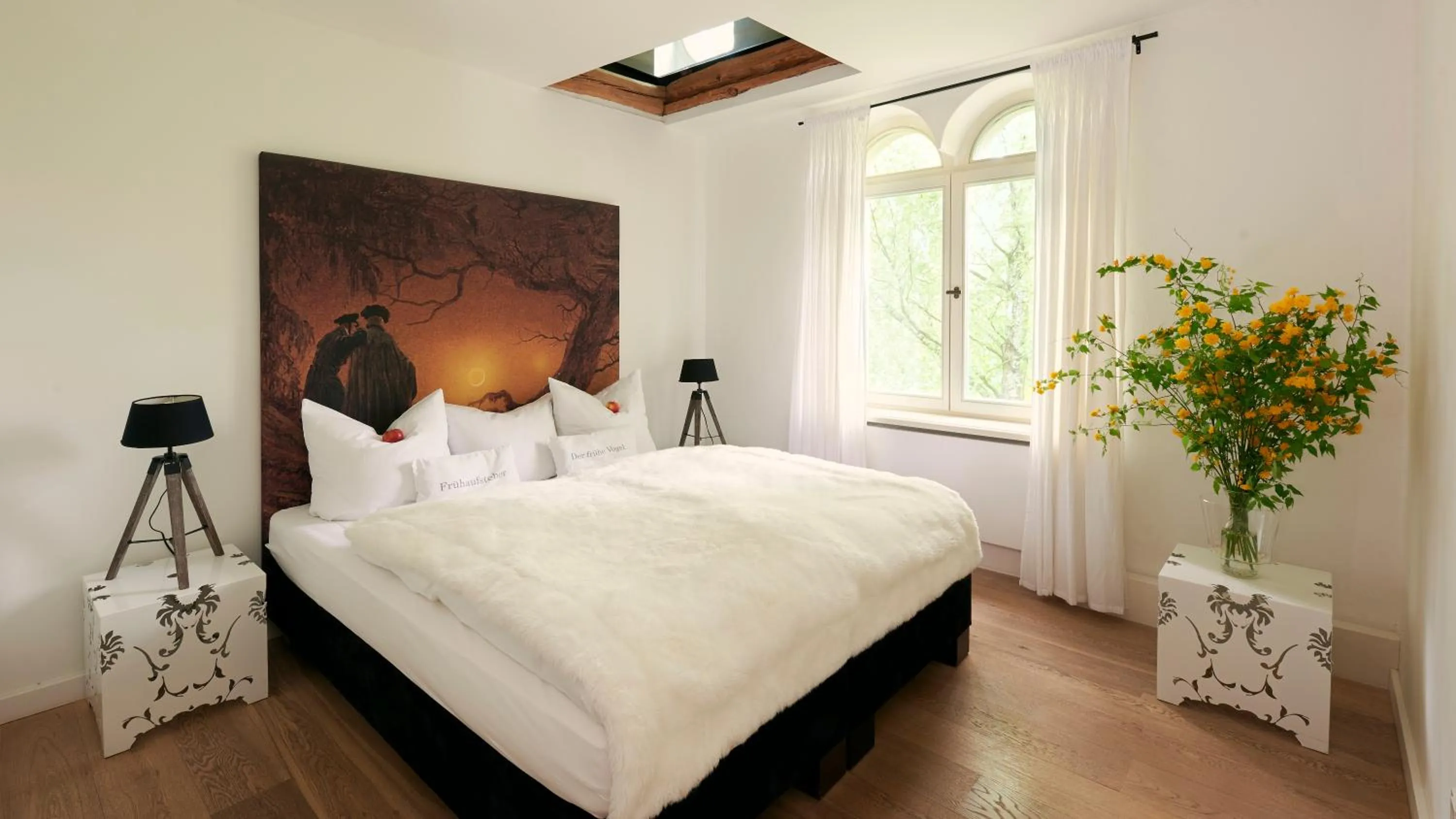 Photo of the whole room, Bed in Kavaliershaus Schloß Blücher am Finckenersee