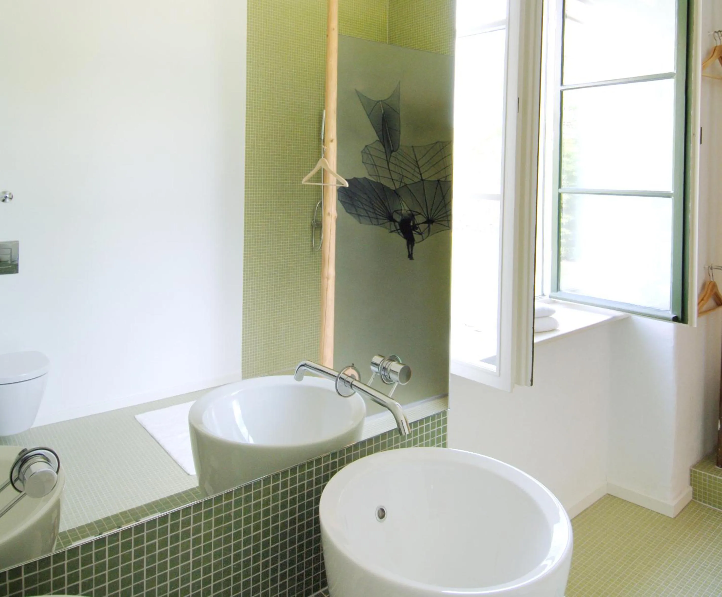 Shower in Kavaliershaus Schloß Blücher am Finckenersee