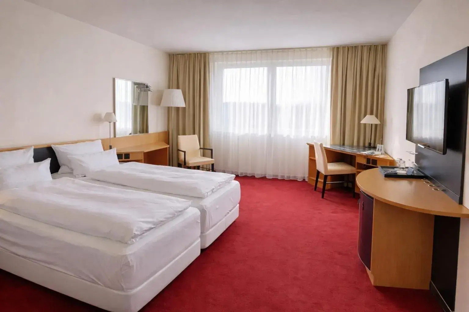 Bed in Hotel Dresden Neustadt Bed in Hotel Dresden Neustadt