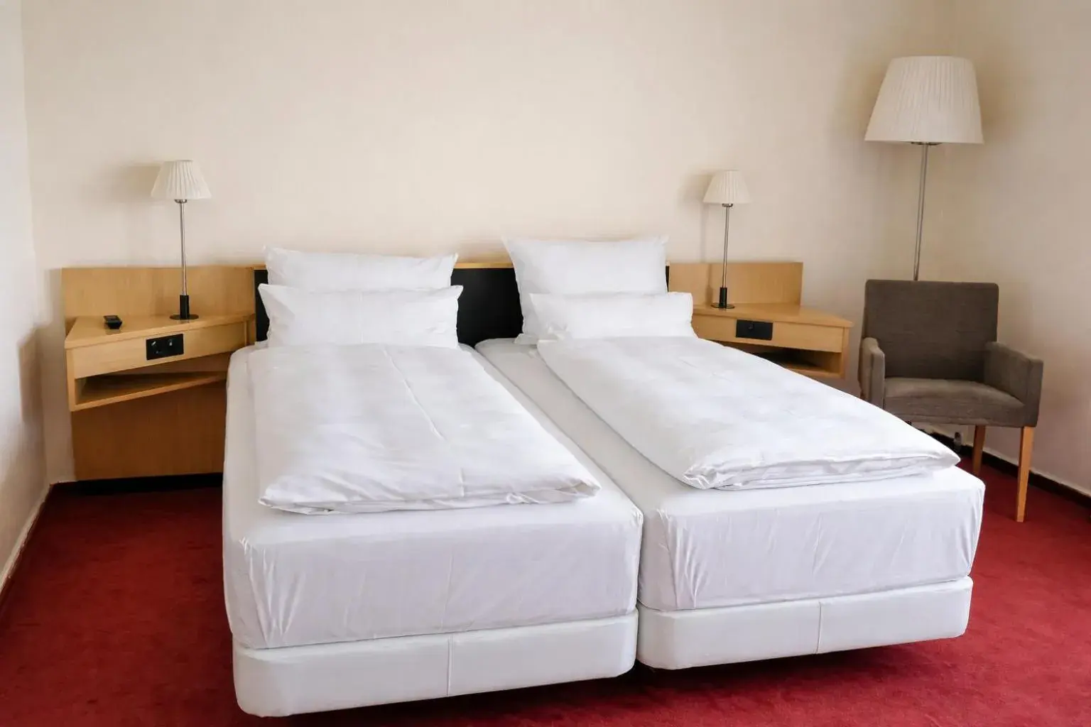 Bed in Hotel Dresden Neustadt Bed in Hotel Dresden Neustadt