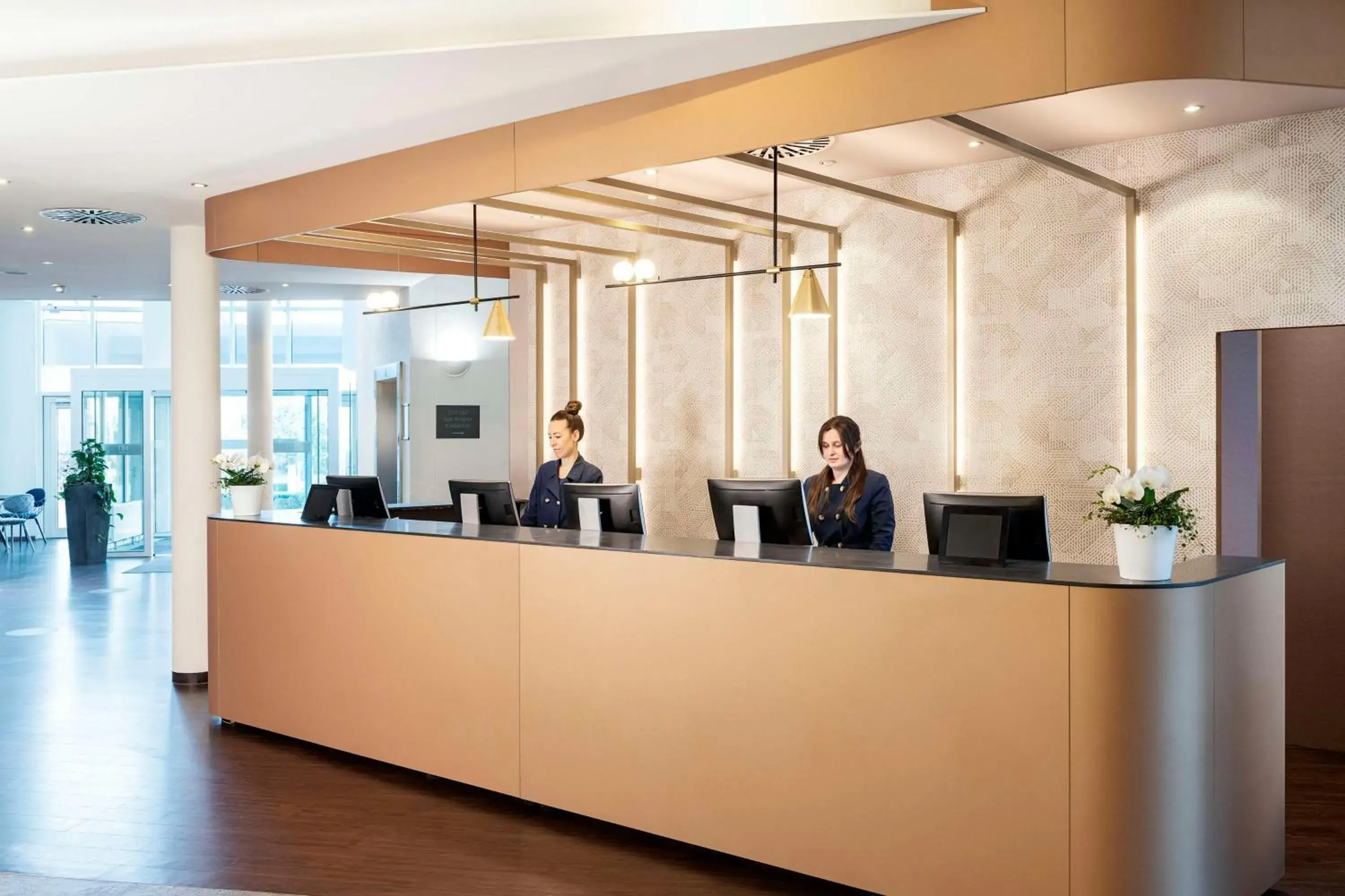 Lobby or reception in NH München Airport Lobby or reception in NH München Airport