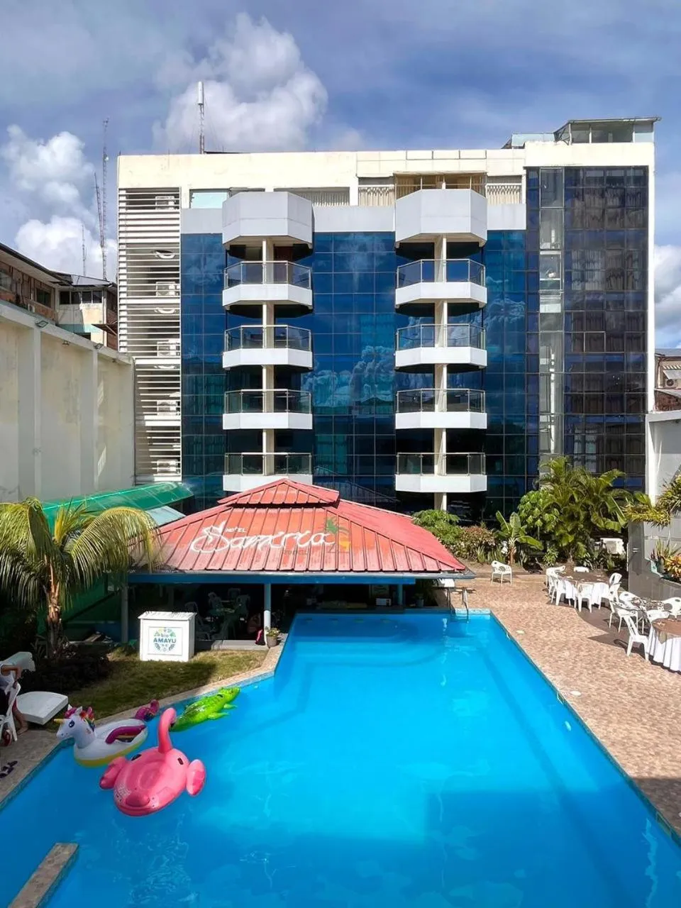 Property building in Samiria Jungle Hotel